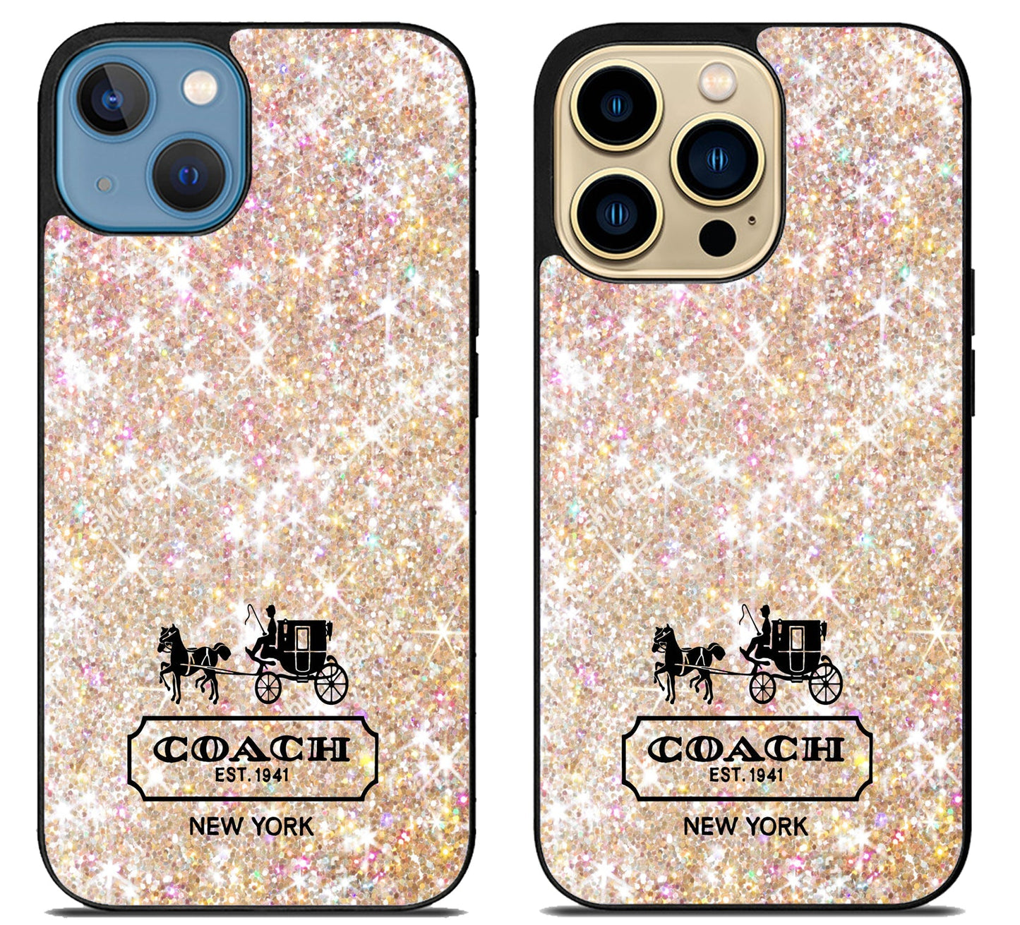 Coach Logo Sparkly iPhone 14 | 14 Plus | 14 Pro | 14 Pro Max Case