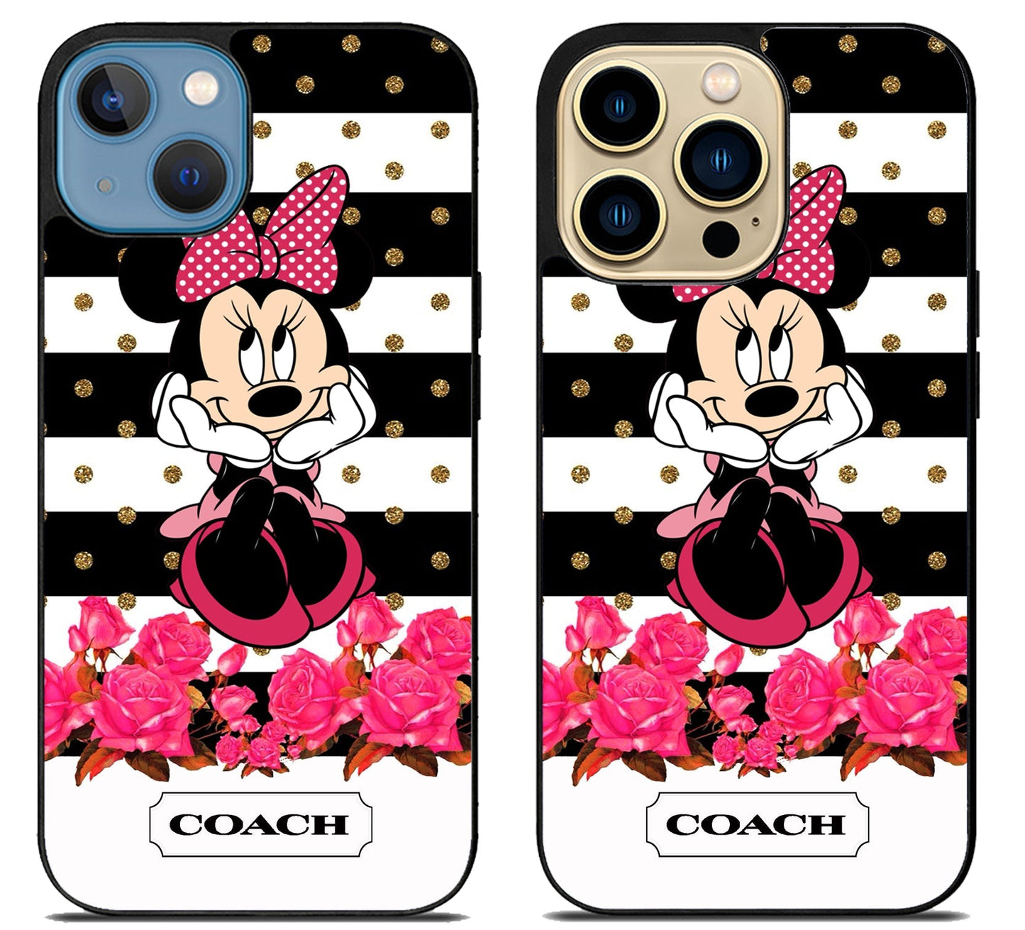 Coach Polkadot Minnie Mouse iPhone 14 | 14 Plus | 14 Pro | 14 Pro Max Case