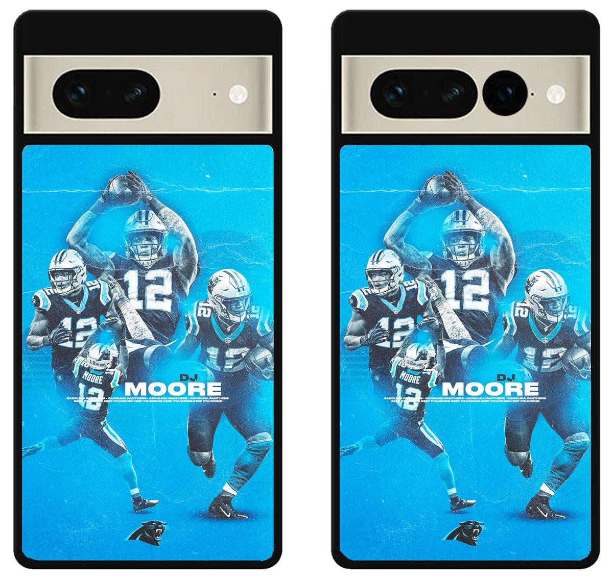 DJ Moore Carolina Panthers Google Pixel 7 | 7 Pro Case