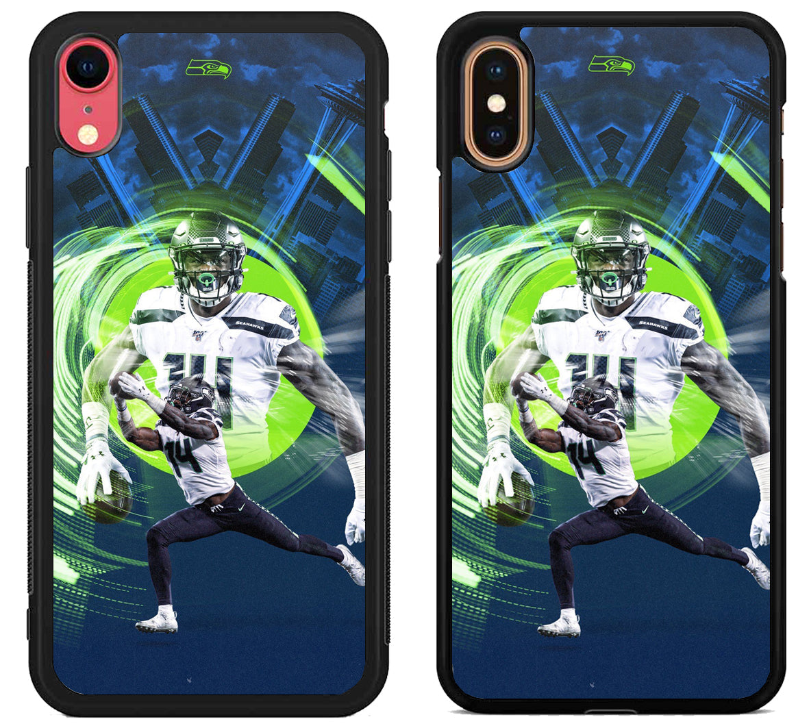 DK Metcalf Seattle Seahawks Background iPhone X | XS | XR | XS Max Case