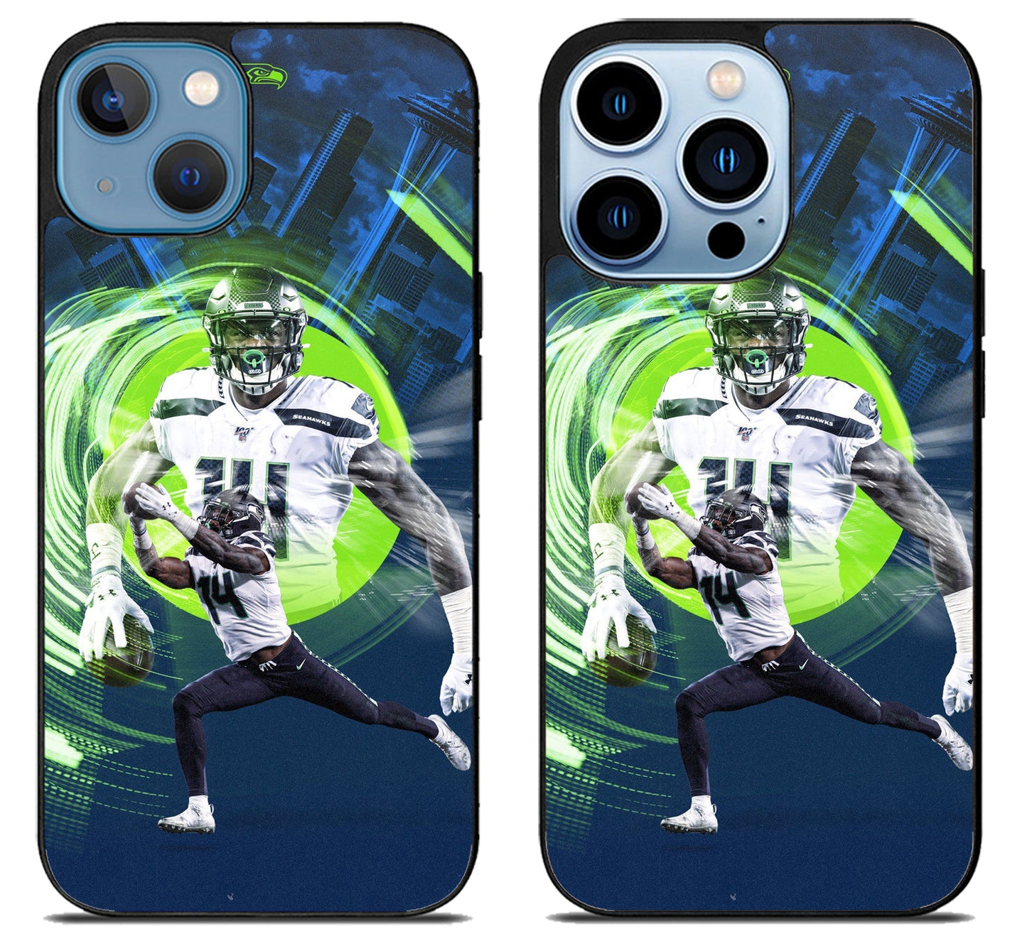 DK Metcalf Seattle Seahawks Background iPhone 13 | 13 Mini | 13 Pro | 13 Pro Max Case