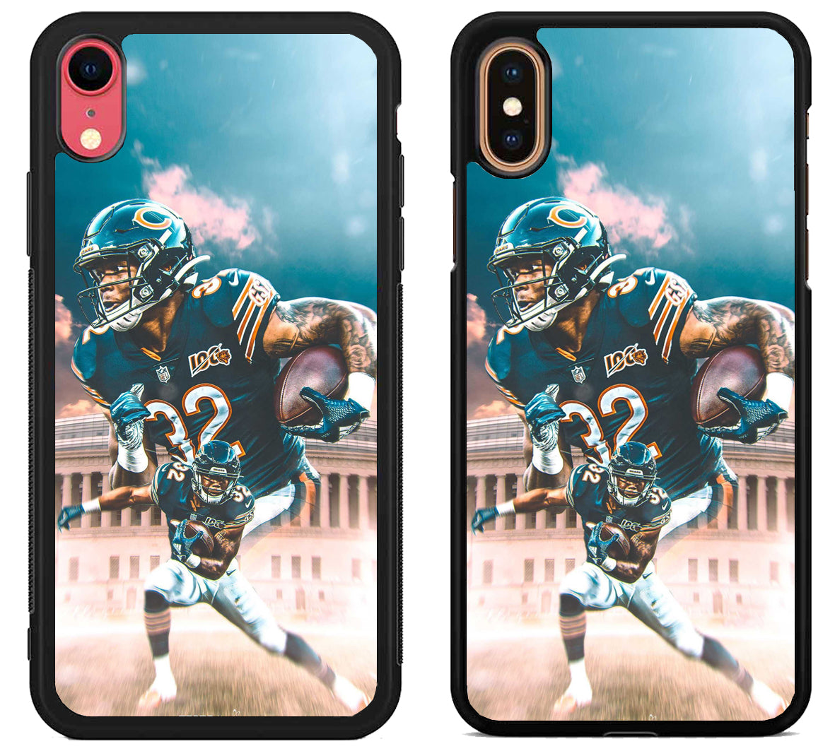 David Montgomery Chicago Bears Background iPhone X | XS | XR | XS Max Case