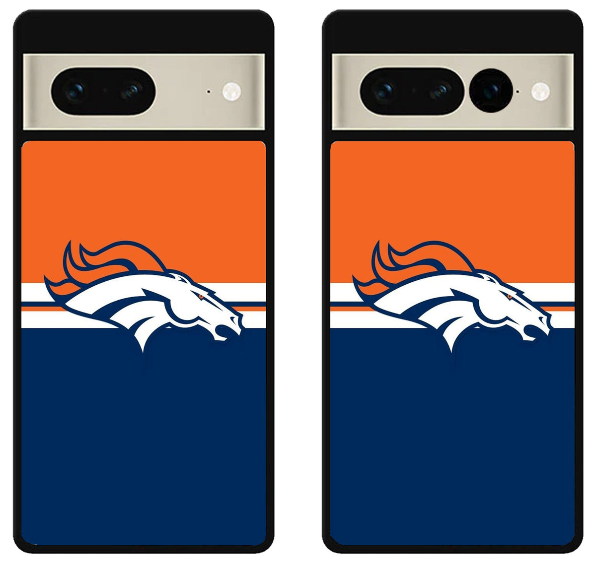 Denver Broncos Color Striped Google Pixel 7 | 7 Pro Case