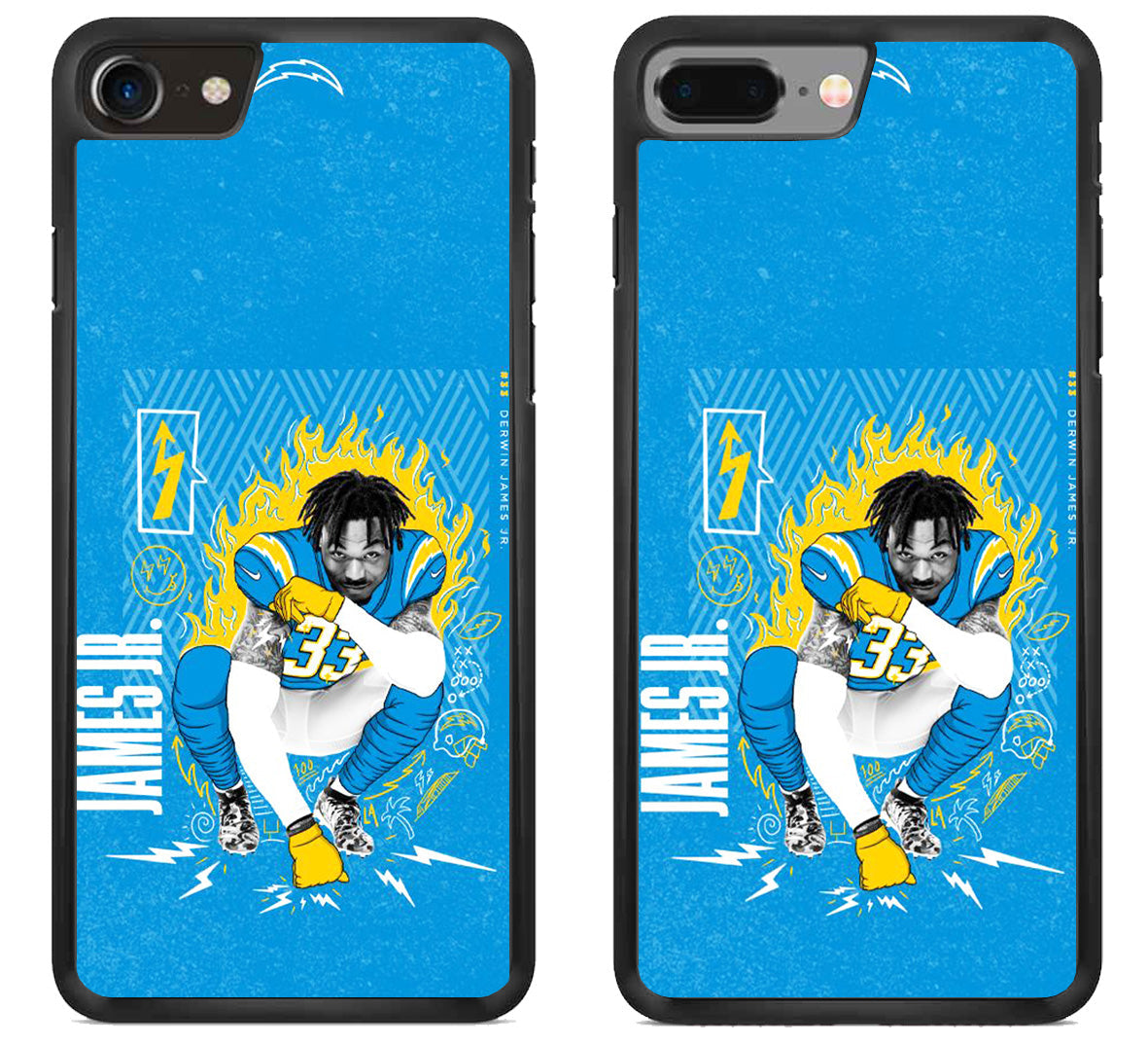 Derwin James Jr LA Chargers iPhone 8 | iPhone 8 Plus Case