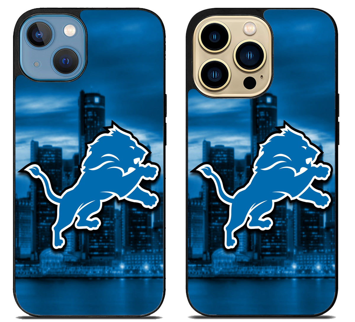 Detroit Lions Background iPhone 14 | 14 Plus | 14 Pro | 14 Pro Max Case
