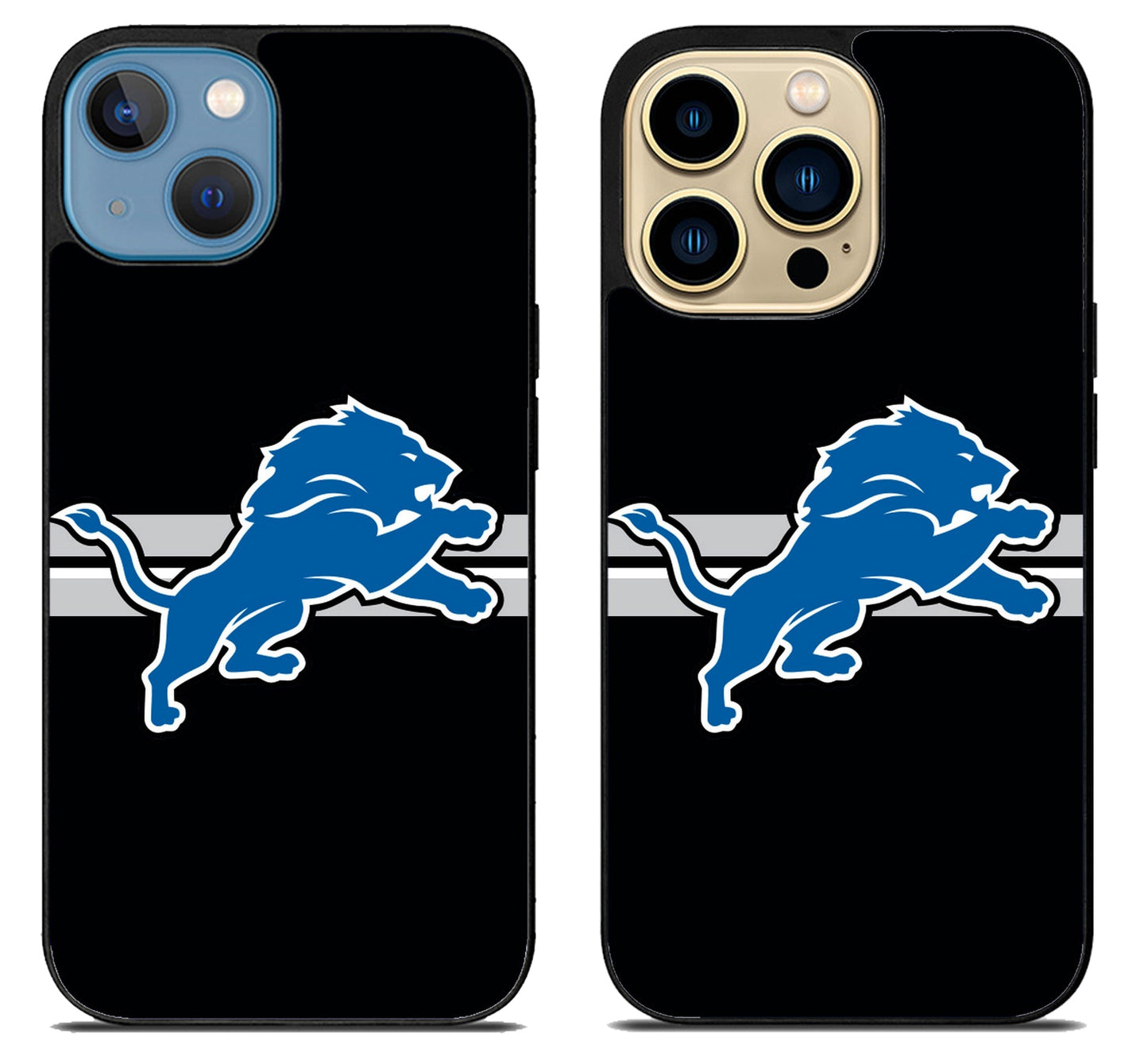 Detroit Lions Black iPhone 14 | 14 Plus | 14 Pro | 14 Pro Max Case