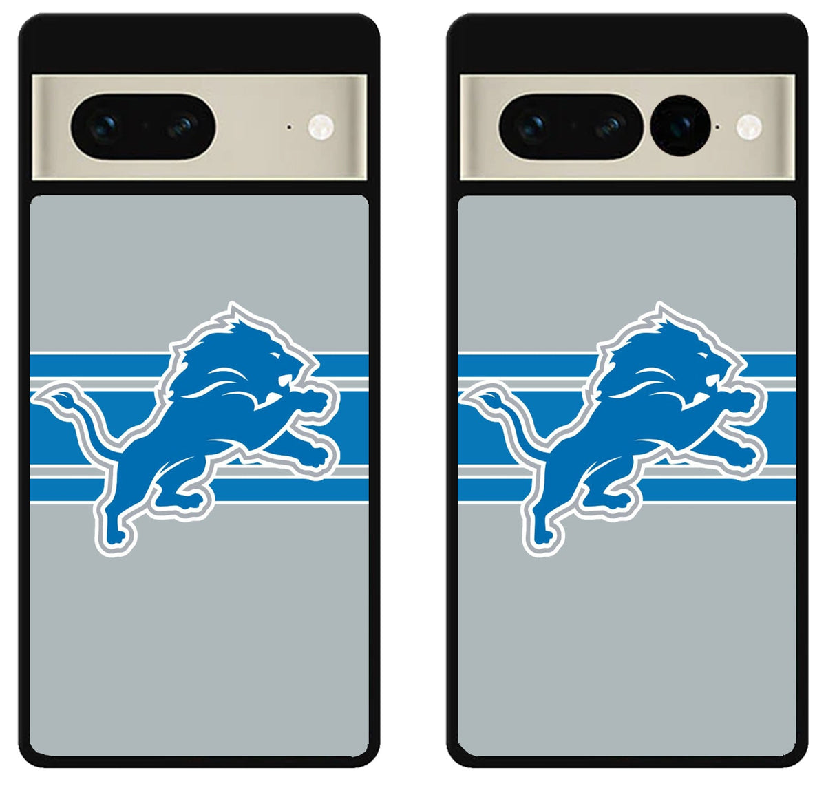 Detroit Lions Football Logo Striped Google Pixel 7 | 7 Pro Case