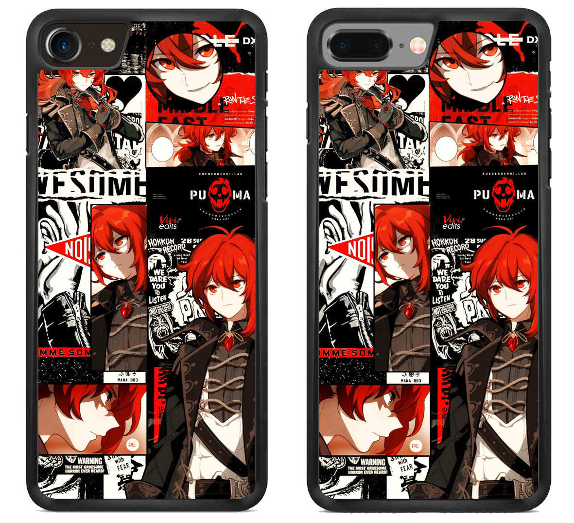 Diluc Collage Genshin Impact Collage iPhone 8 | iPhone 8 Plus Case