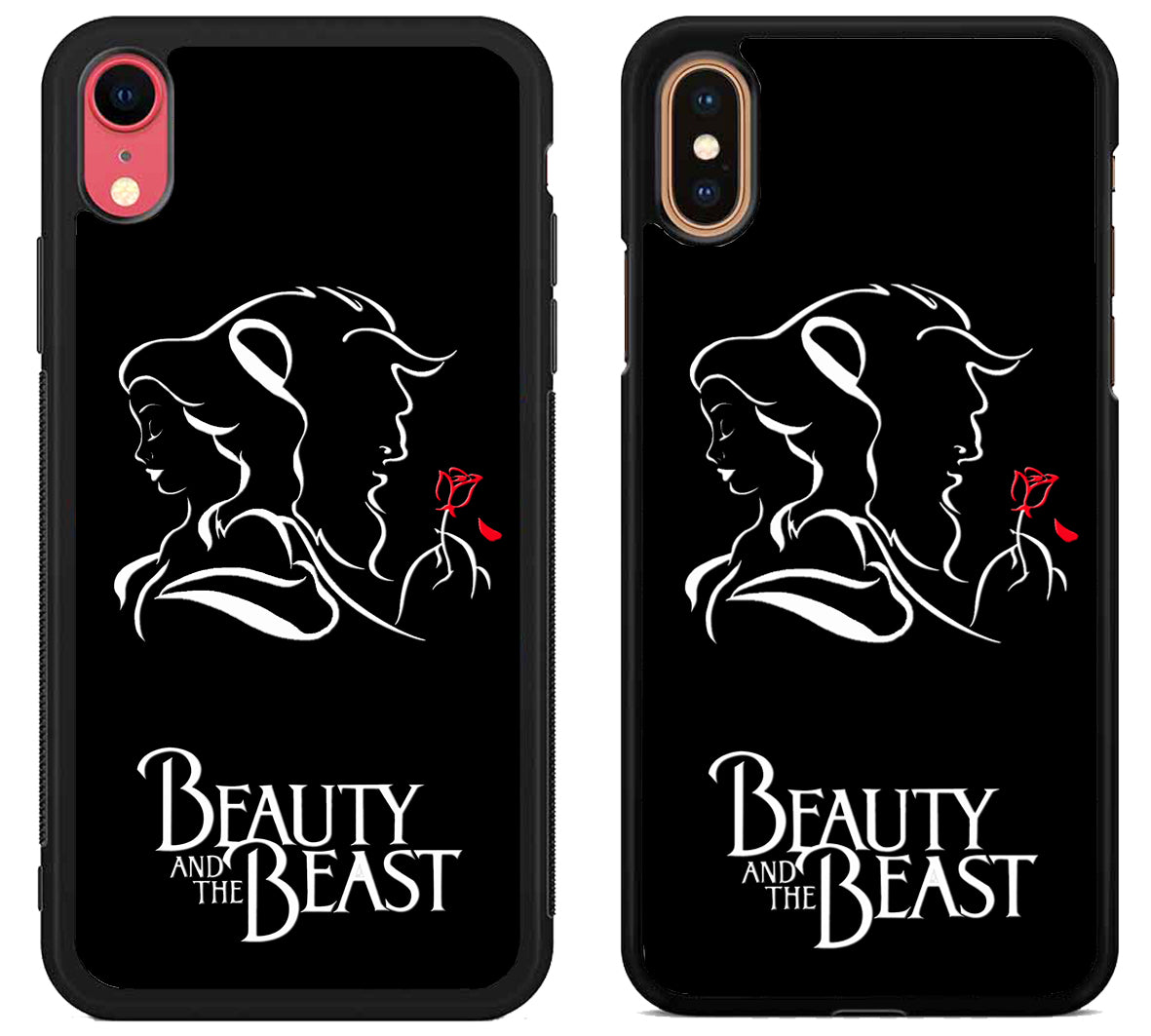 Disney Beauty And The Beast Black iPhone X | XS | XR | XS Max Case