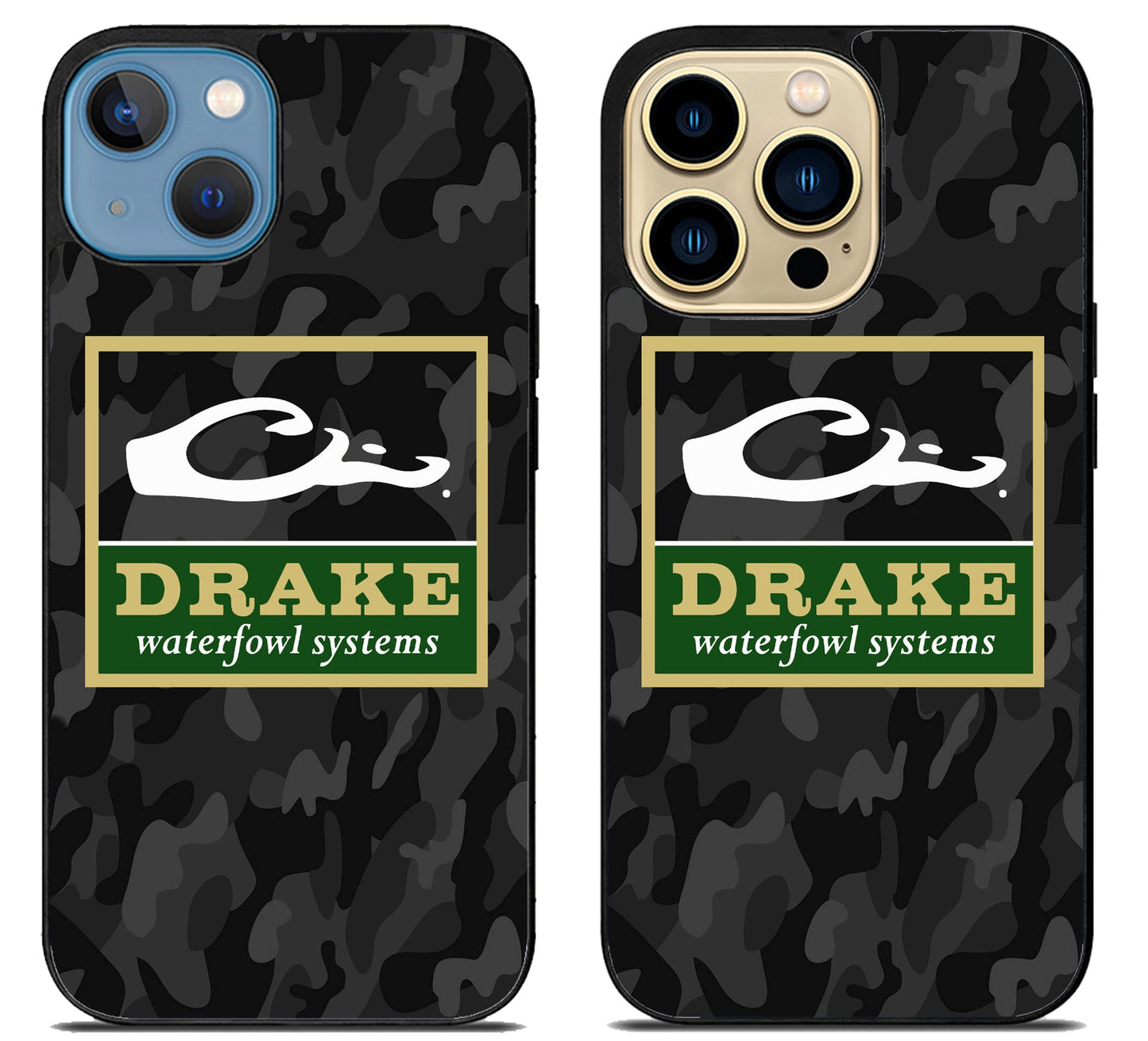 Drake Waterfowl Black Camo iPhone 14 | 14 Plus | 14 Pro | 14 Pro Max Case