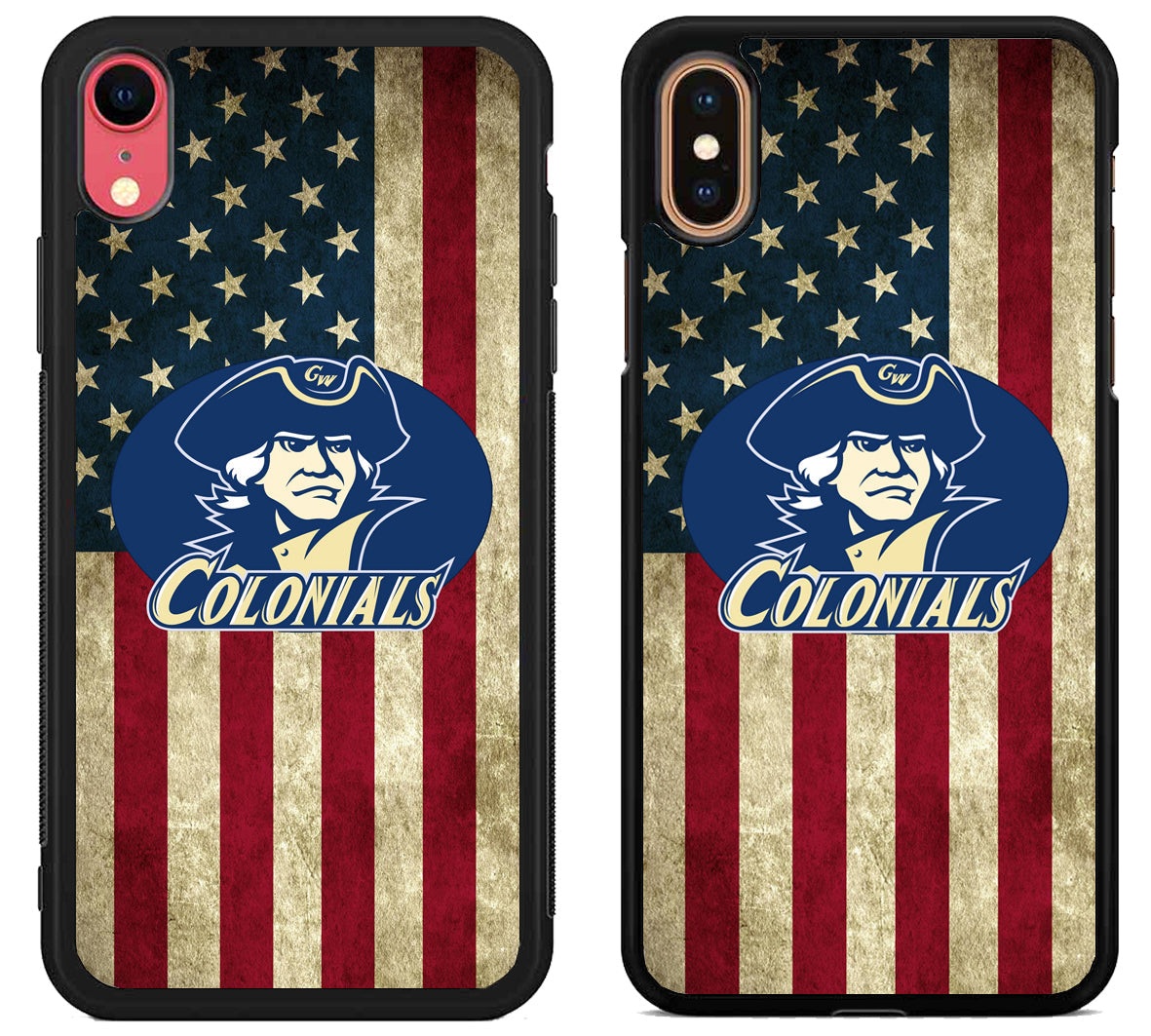 George Washington Colonials Flag iPhone X | Xs | Xr | Xs Max Case
