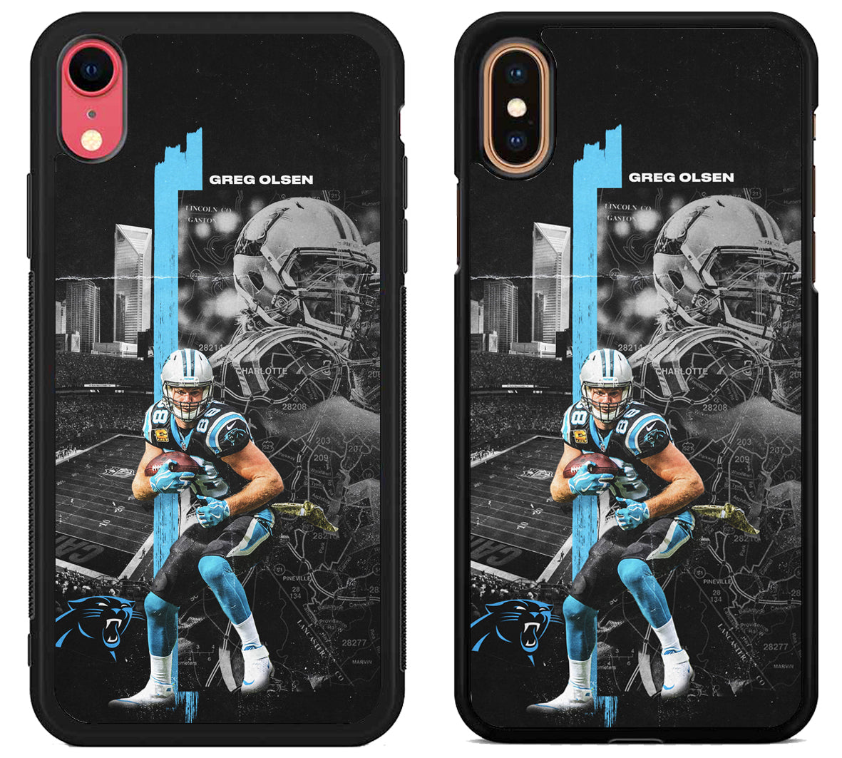 Greg Olsen NFL Carolina Panther iPhone X | Xs | Xr | Xs Max Case