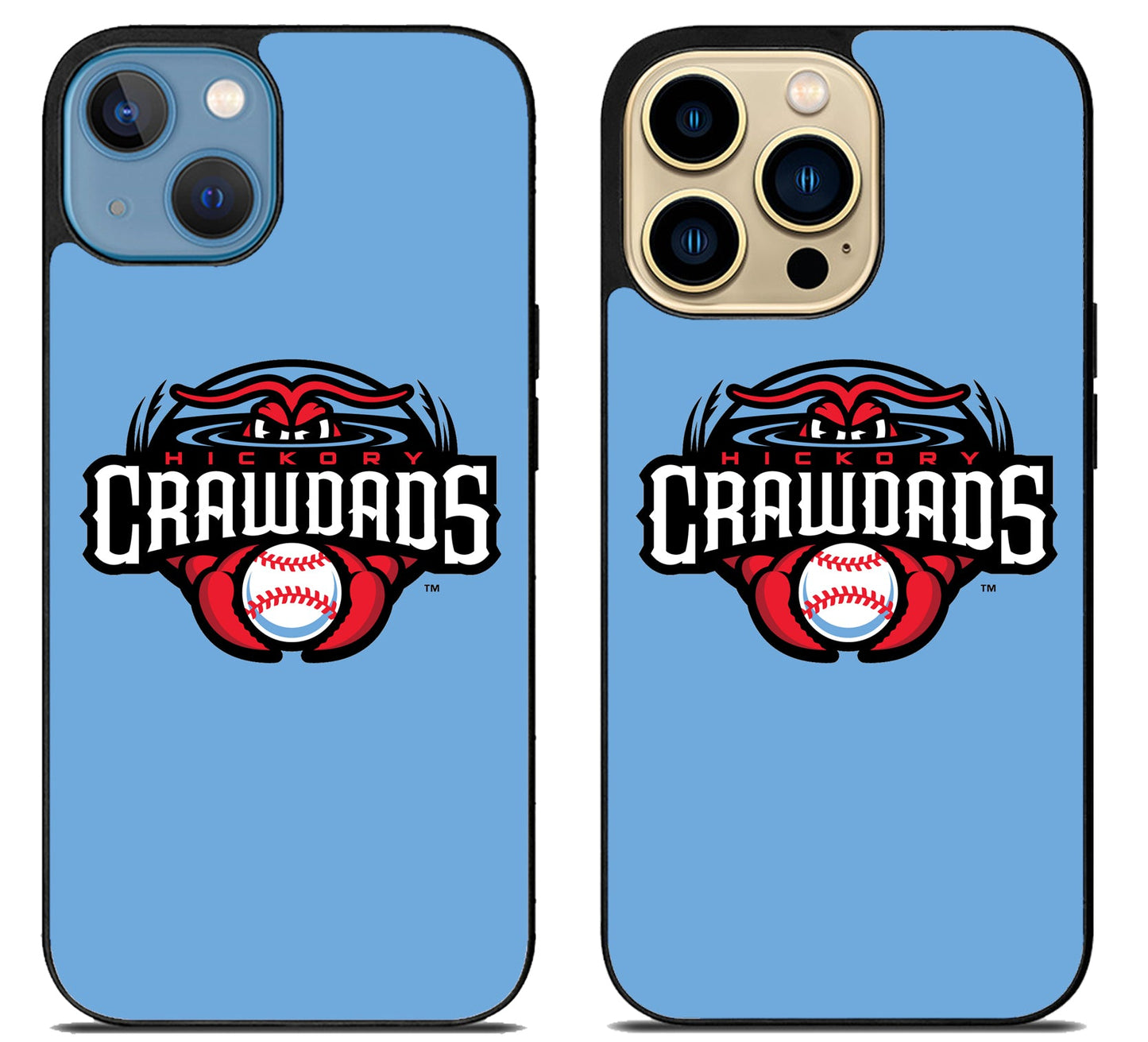 Hickory Crawdads Logo iPhone 14 | 14 Plus | 14 Pro | 14 Pro Max Case