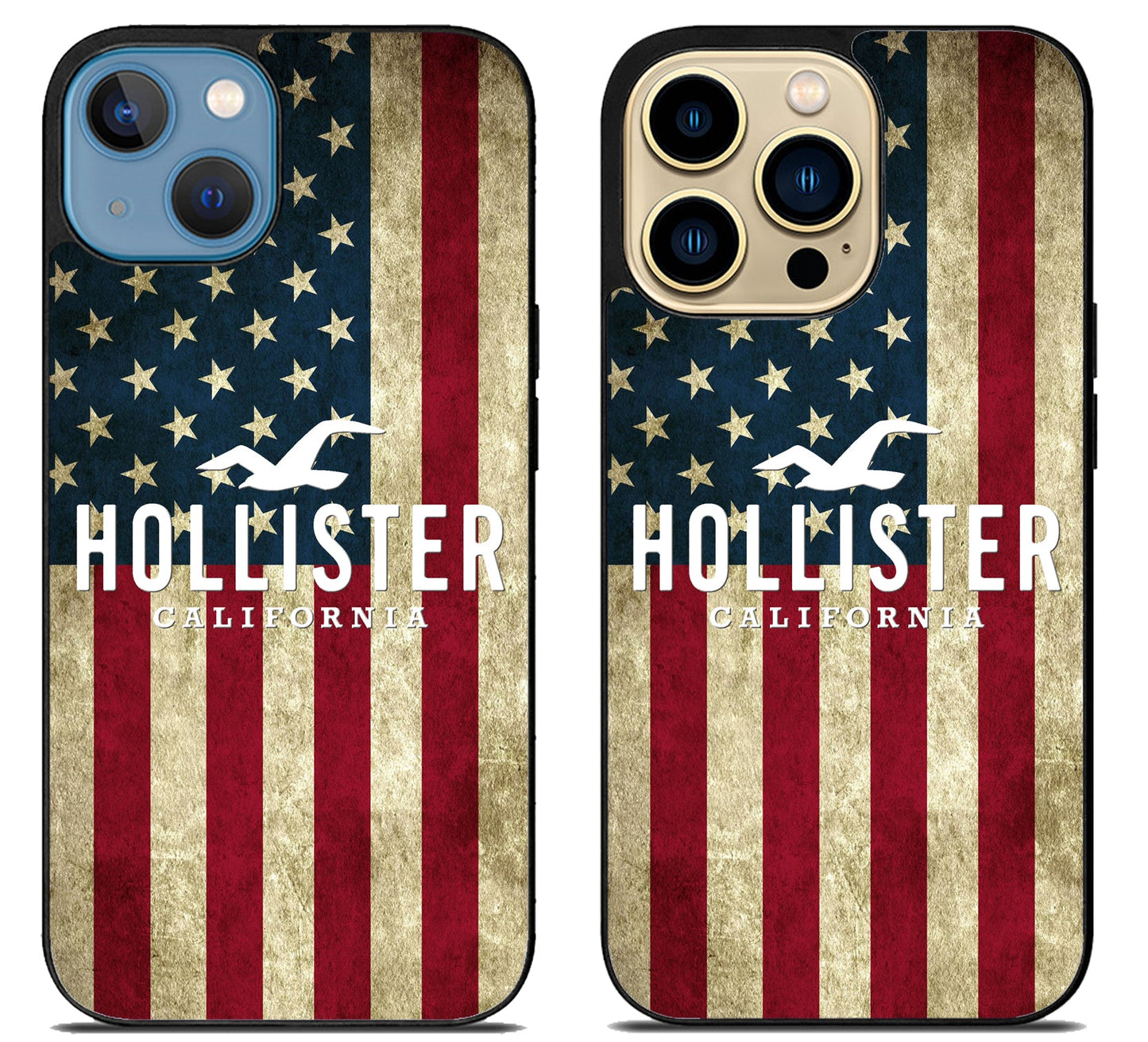Hollister Logo Flag iPhone 14 | 14 Plus | 14 Pro | 14 Pro Max Case