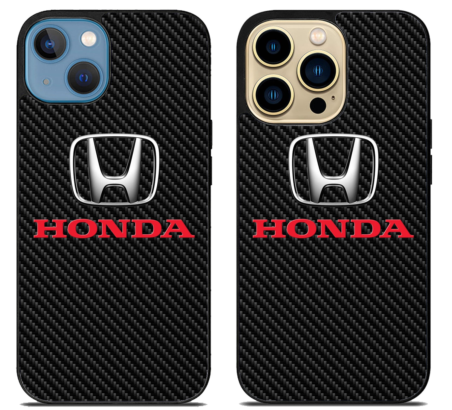 Honda Logo Carbon iPhone 14 | 14 Plus | 14 Pro | 14 Pro Max Case