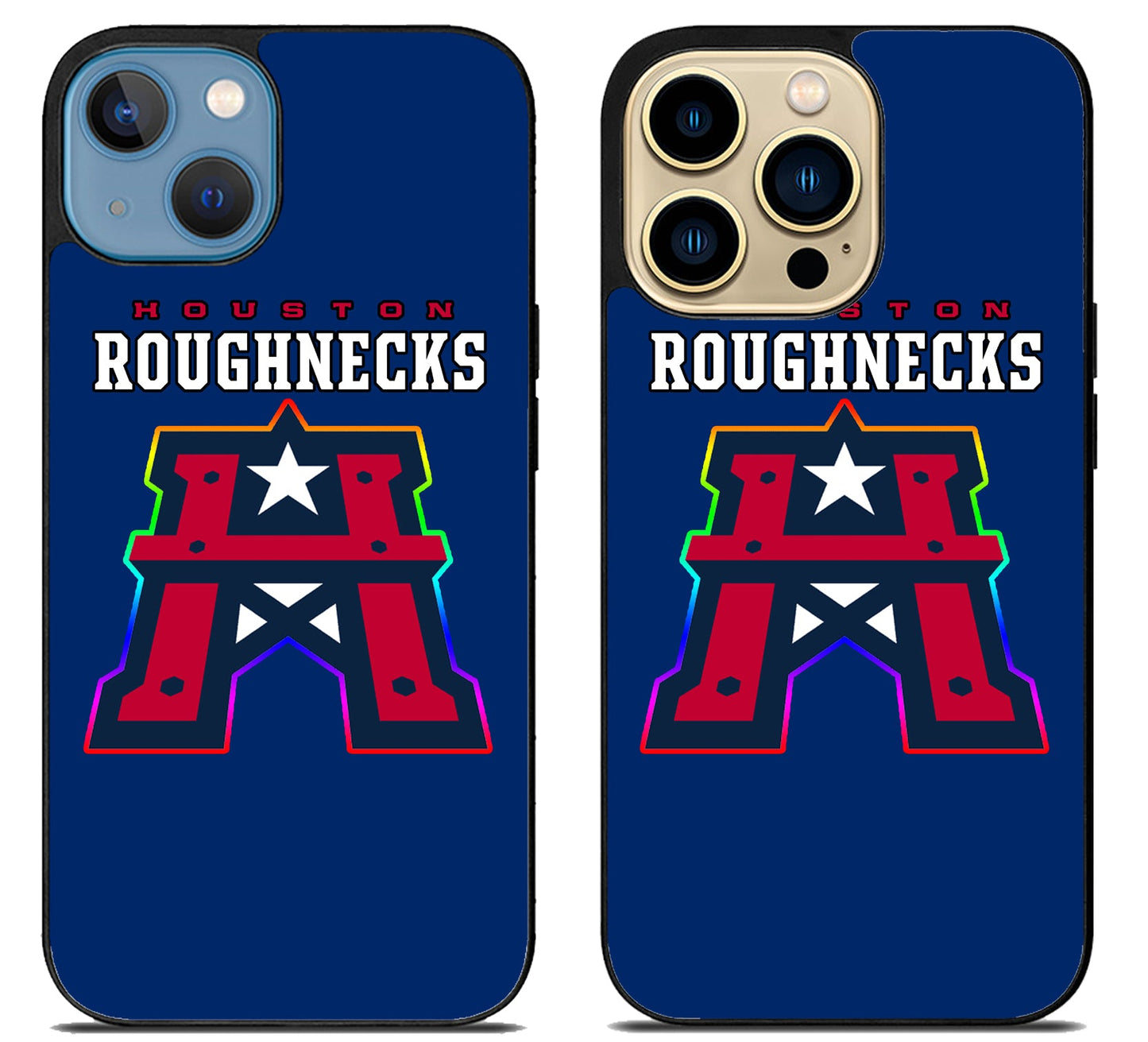 Houston Roughnecks Blue iPhone 14 | 14 Plus | 14 Pro | 14 Pro Max Case