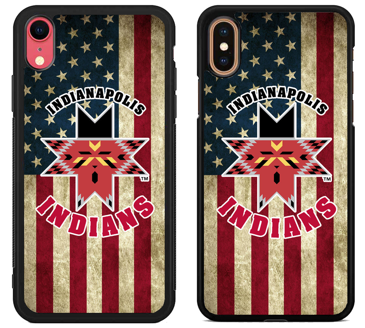 Indianapolis Indians American Flag iPhone X | Xs | Xr | Xs Max Case