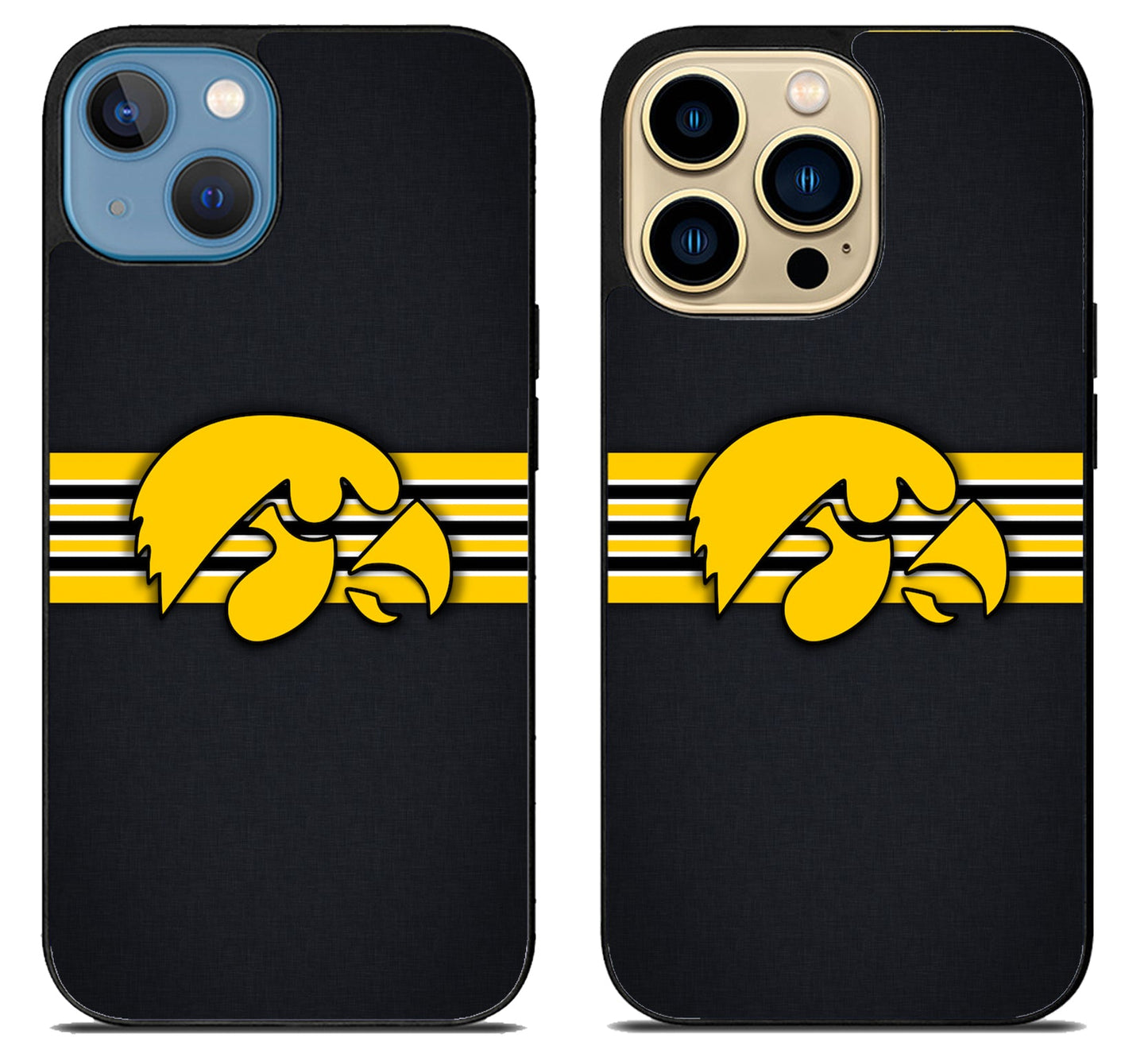 Iowa Hawkeyes Stripe iPhone 14 | 14 Plus | 14 Pro | 14 Pro Max Case
