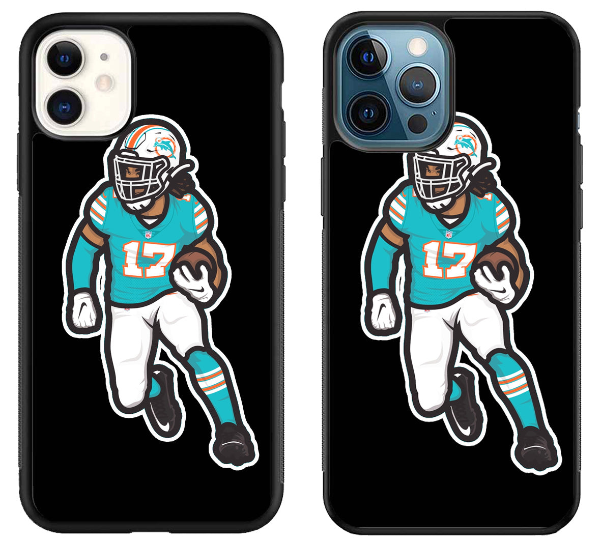 Jaylen Waddle Miami Dolphins Black iPhone 11 | 11 Pro | 11 Pro Max Case
