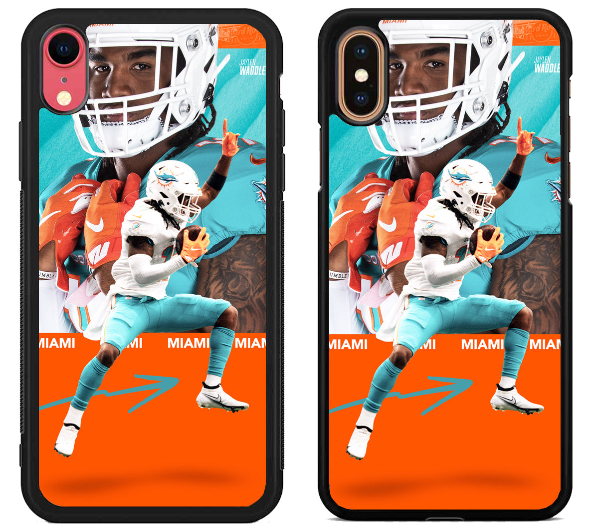 Jaylen Waddle Miami Dolphins Cover iPhone X | Xs | Xr | Xs Max Case
