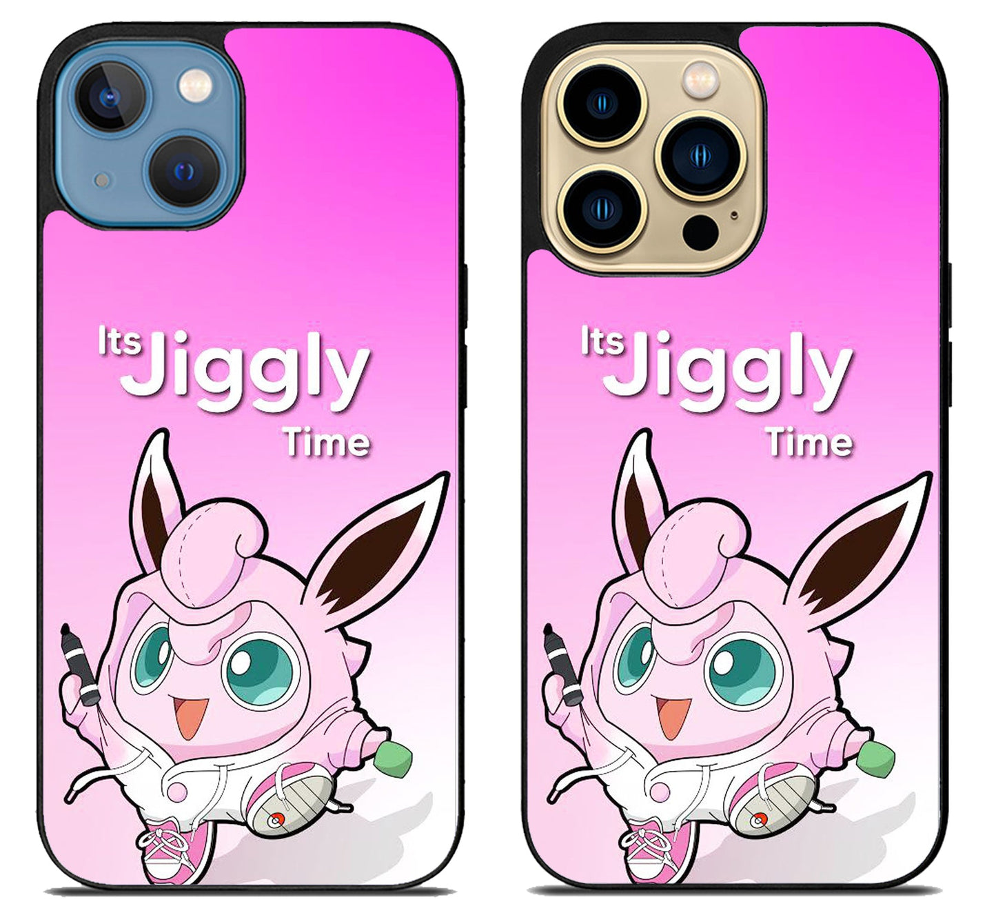 Jigglypuff Time Pokemon iPhone 14 | 14 Plus | 14 Pro | 14 Pro Max Case