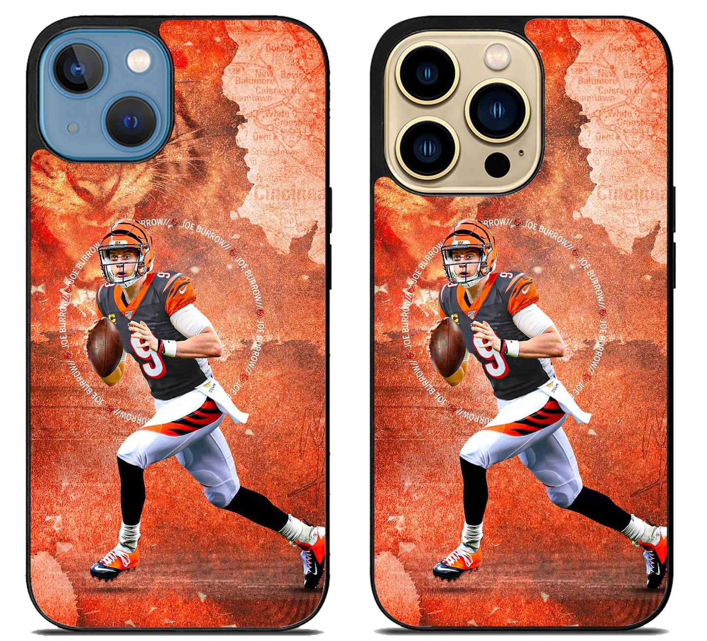 Joe Burrow Cincinnati Bengals Wallpaper iPhone 14 | 14 Plus | 14 Pro | 14 Pro Max Case
