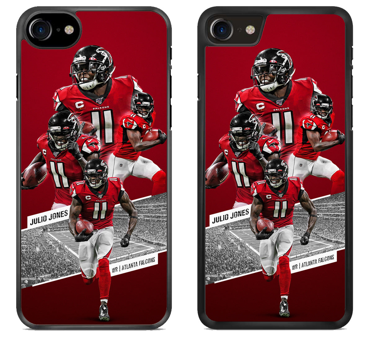 Julio Jones Collage Atlanta Falcons iPhone SE 2020 | iPhone SE 2022 Case