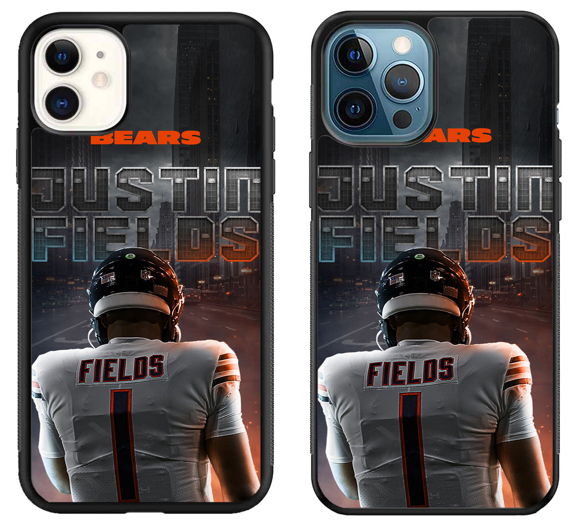 Justin Fields Chicago Bears Background iPhone 11 | 11 Pro | 11 Pro Max Case
