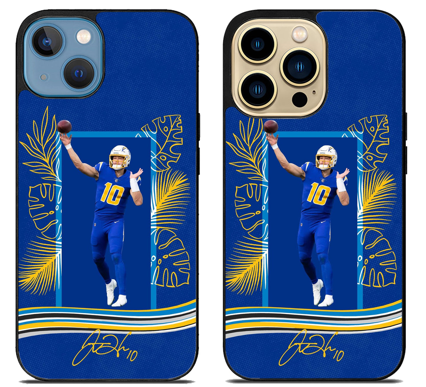 Justin Herbert Los Angeles Charger Signature iPhone 14 | 14 Plus | 14 Pro | 14 Pro Max Case