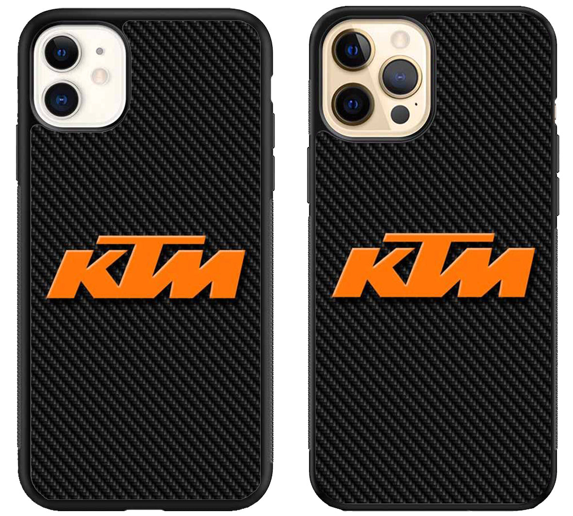 KTM logo Black Carbon iPhone 12 | 12 Mini | 12 Pro | 12 Pro Max Case