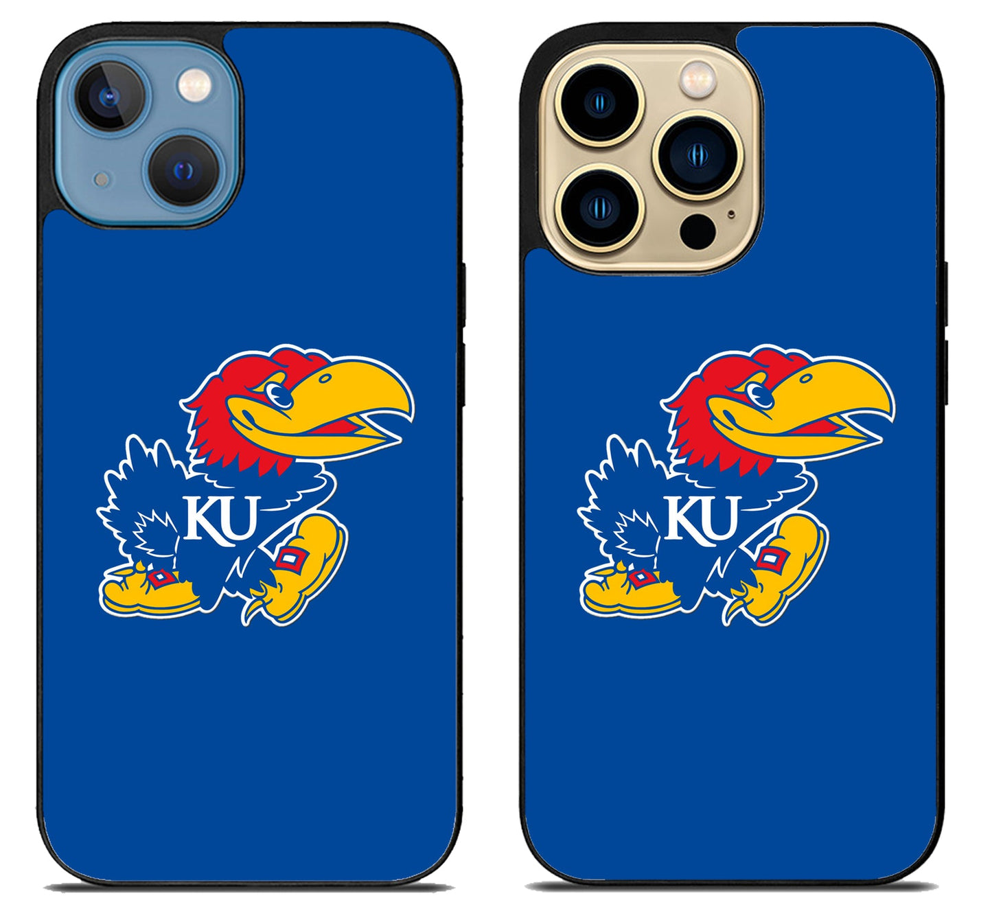 Kansas Jayhawks Logo Blue iPhone 14 | 14 Plus | 14 Pro | 14 Pro Max Case
