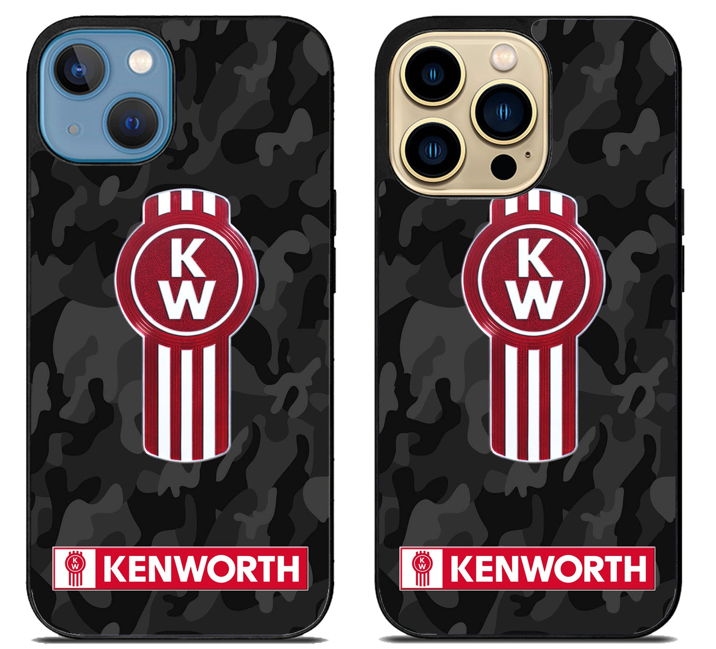 Kenworth Black Camo iPhone 14 | 14 Plus | 14 Pro | 14 Pro Max Case