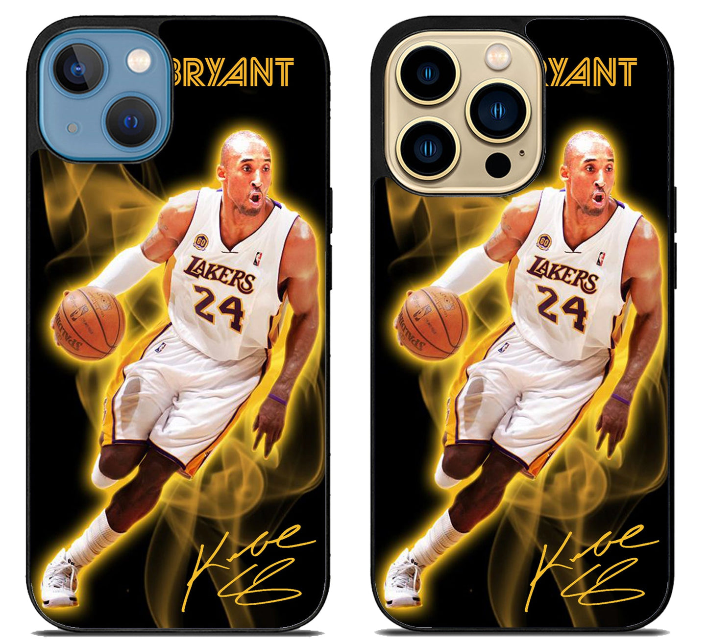 Kobe Bryant LA Lakers With Signature iPhone 14 | 14 Plus | 14 Pro | 14 Pro Max Case