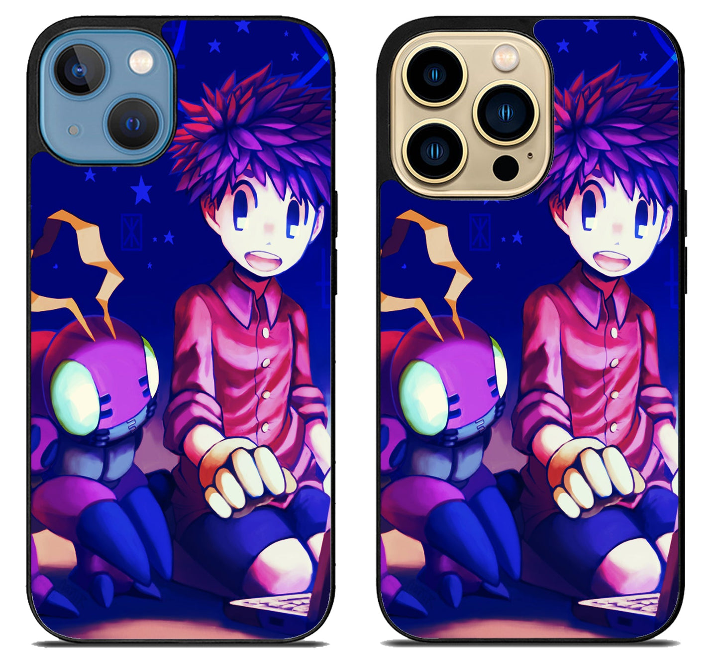 Koushiro & Tentomon Digimon Cover iPhone 14 | 14 Plus | 14 Pro | 14 Pro Max Case