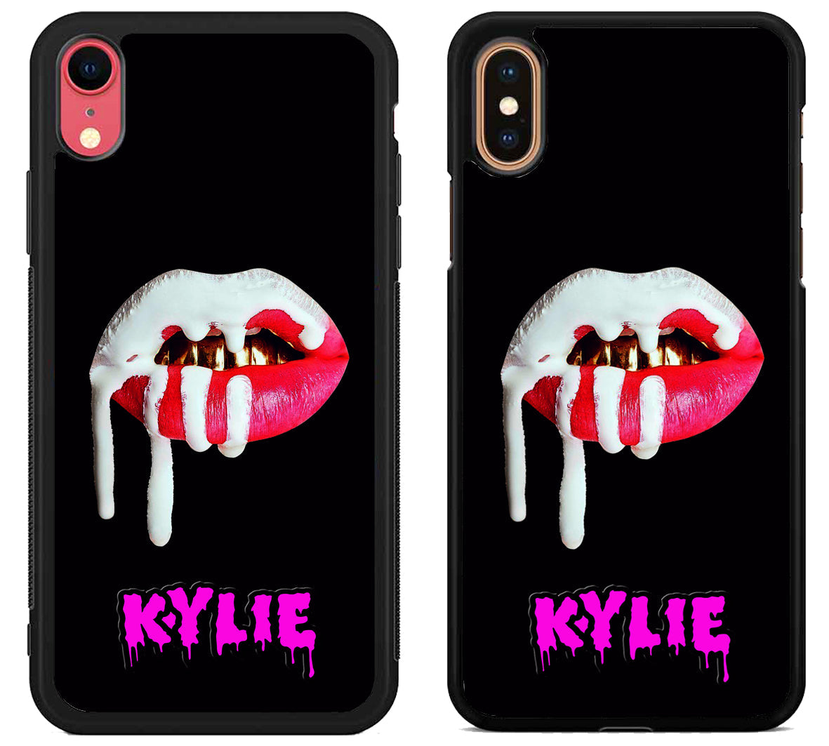 Kylie Jenner Lips Black iPhone X | Xs | Xr | Xs Max Case