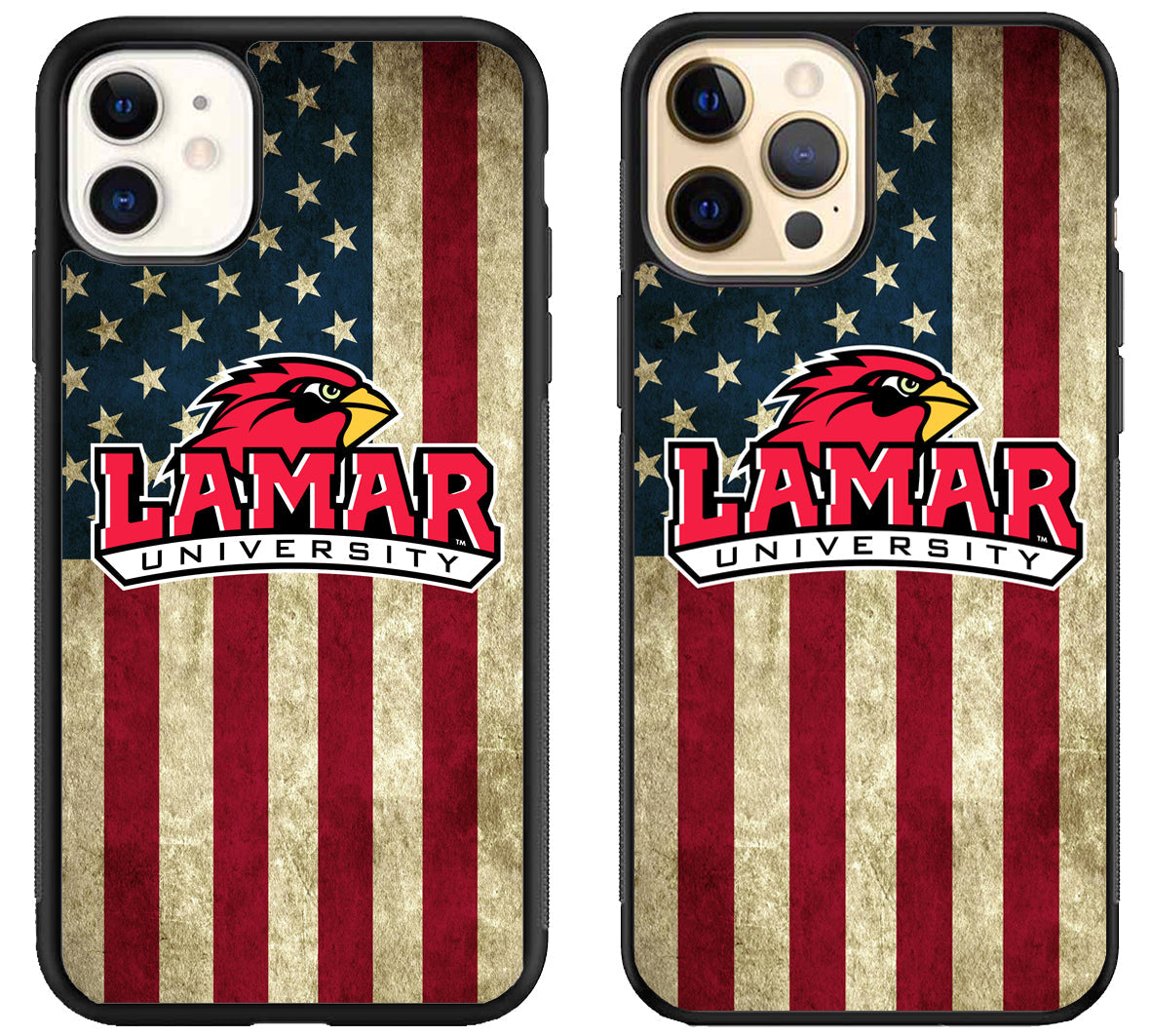 Lamar Cardinals University Flag iPhone 12 | 12 Mini | 12 Pro | 12 Pro Max Case