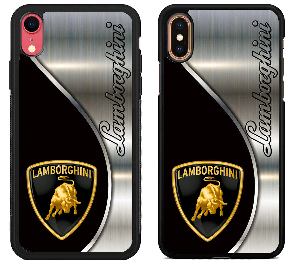 Lamborghini Silver Metallic iPhone X | Xs | Xr | Xs Max Case