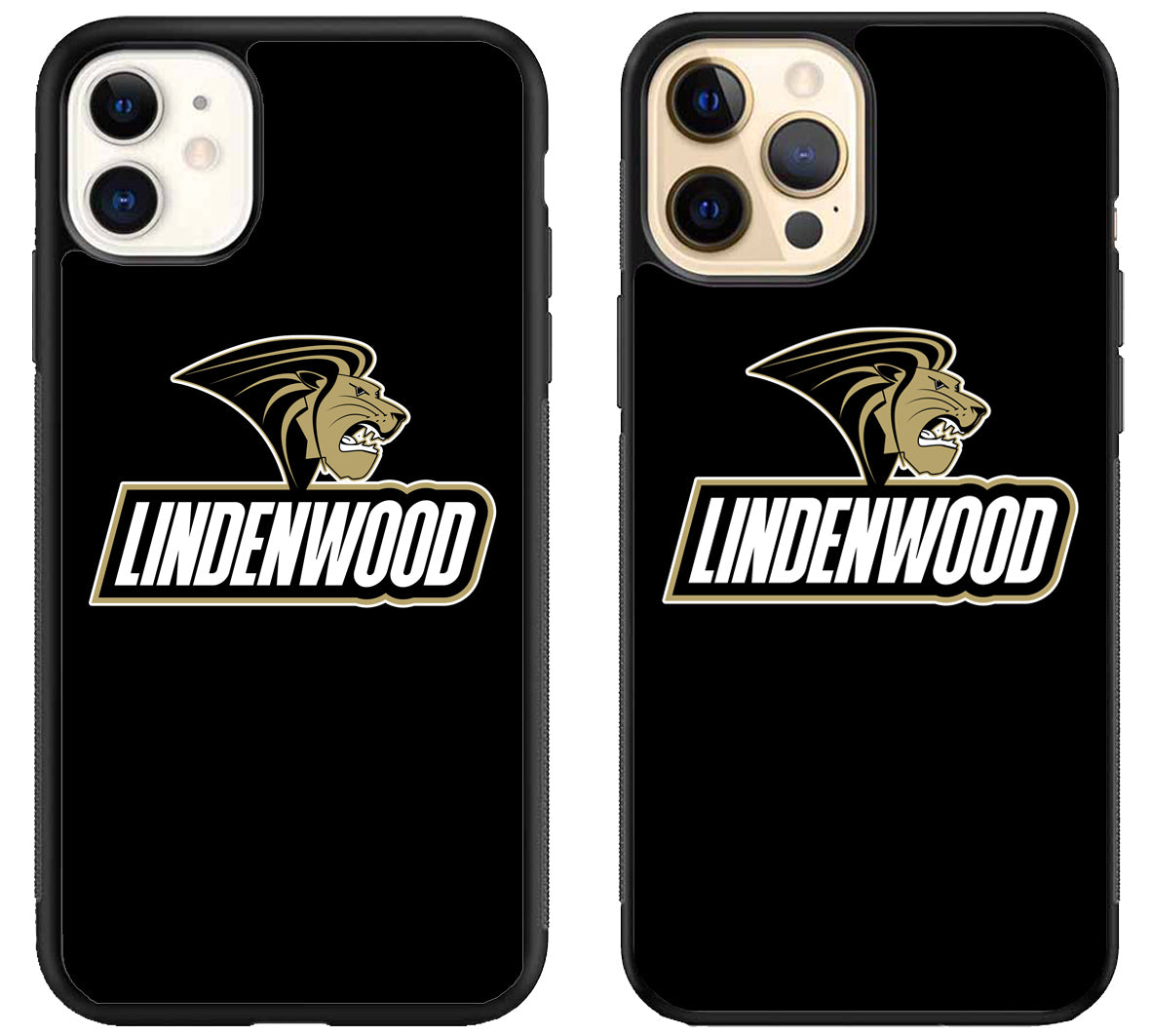 Lindenwood Lions Black iPhone 12 | 12 Mini | 12 Pro | 12 Pro Max Case