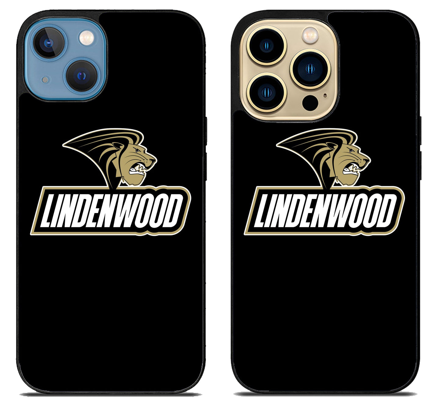 Lindenwood Lions Black iPhone 14 | 14 Plus | 14 Pro | 14 Pro Max Case