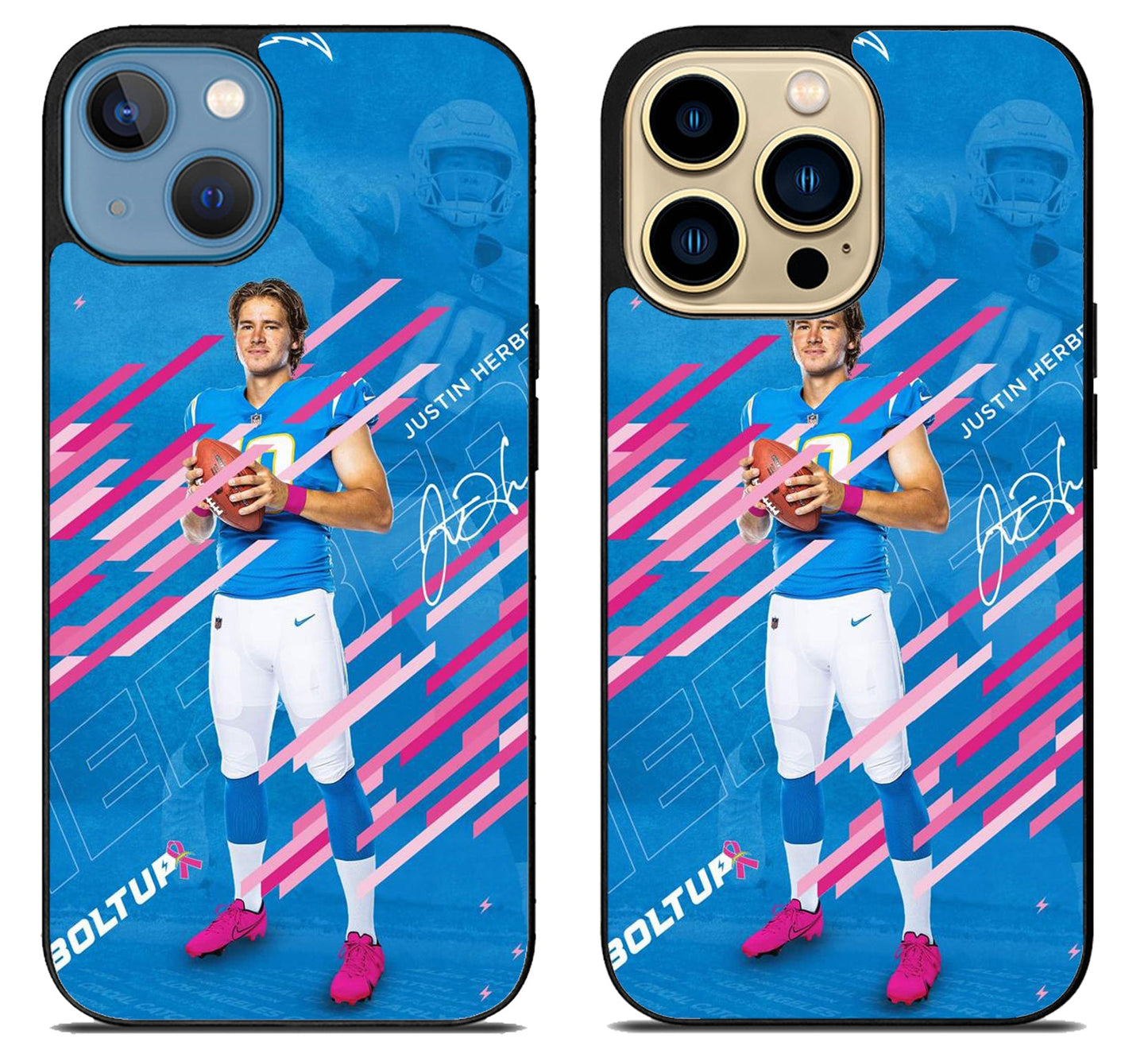 Los Angeles Charger Justin Herbert Style iPhone 14 | 14 Plus | 14 Pro | 14 Pro Max Case