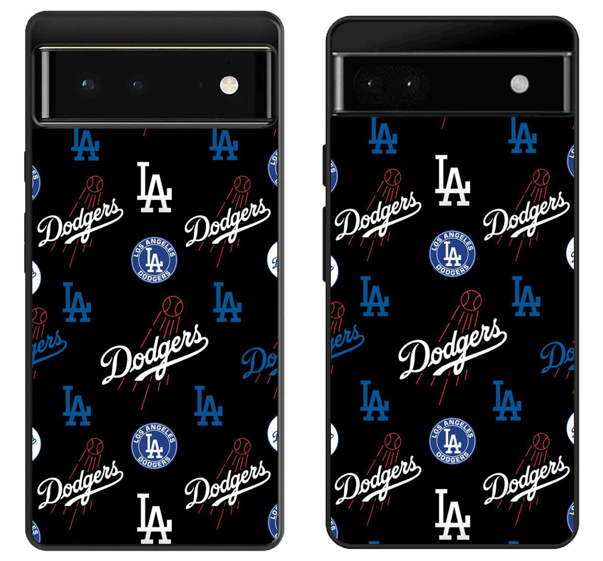 Los Angeles Dodgers Logo Collage Google Pixel 6 | 6A | 6 Pro Case