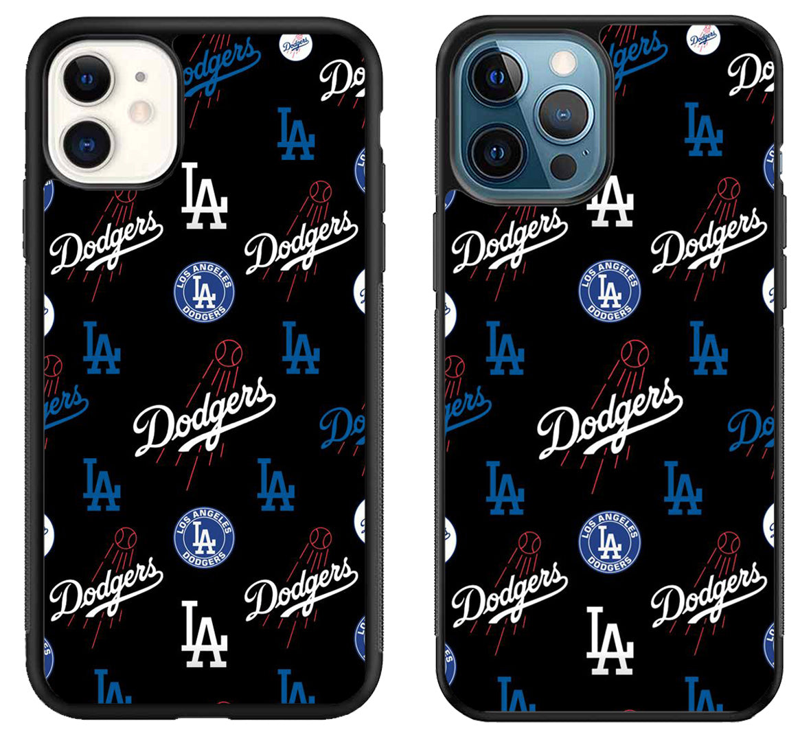 Los Angeles Dodgers Logo Collage iPhone 11 | 11 Pro | 11 Pro Max Case