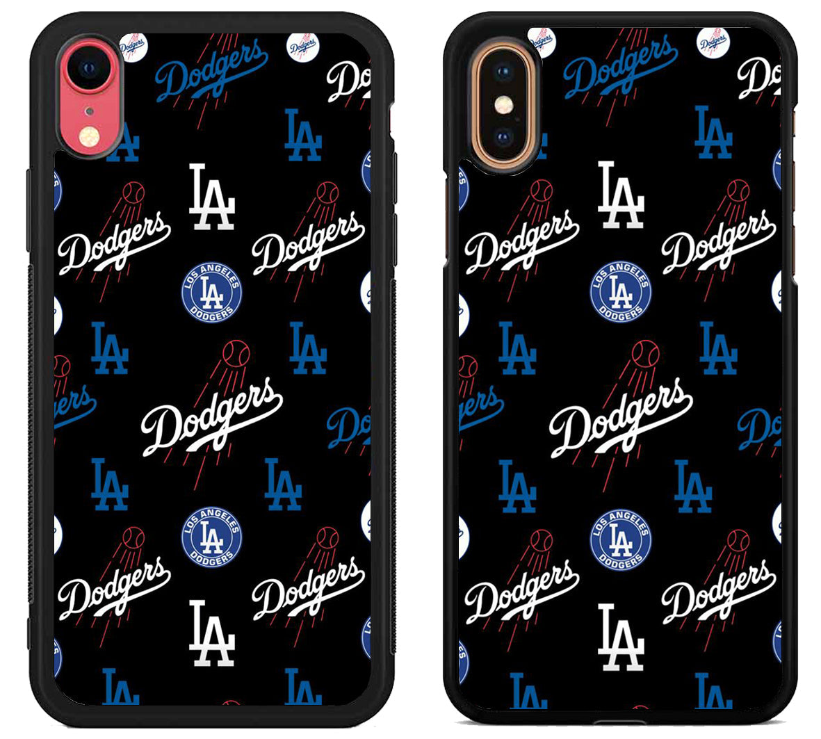 Los Angeles Dodgers Logo Collage iPhone X | Xs | Xr | Xs Max Case