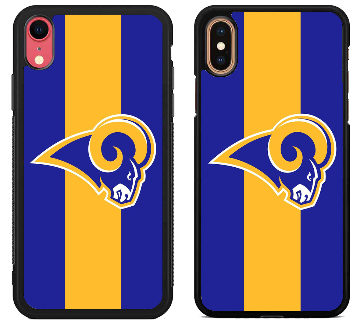 Los Angeles Rams Striped Logo iPhone X | Xs | Xr | Xs Max Case