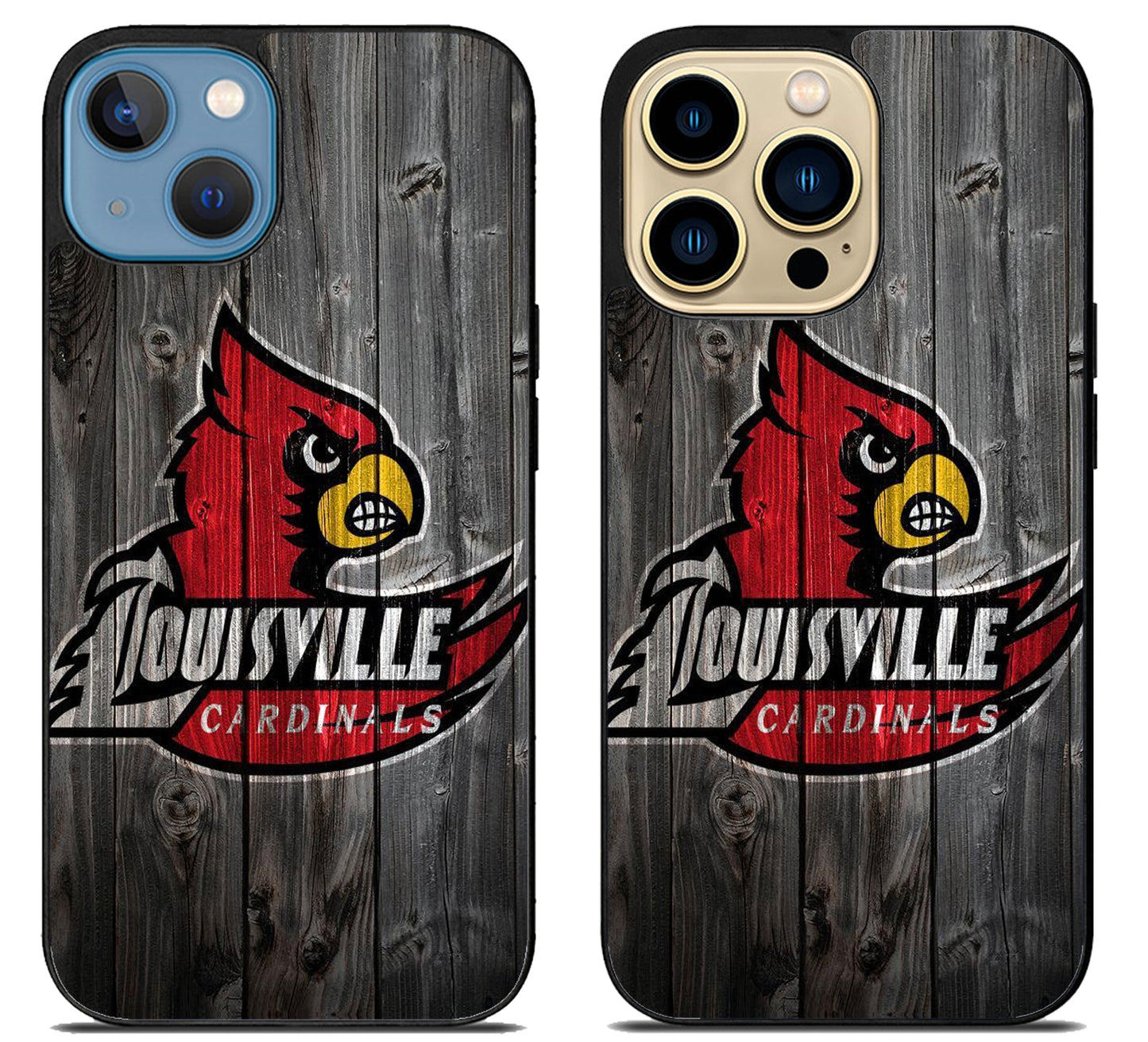 Louisville Cardinals Wood iPhone 14 | 14 Plus | 14 Pro | 14 Pro Max Case