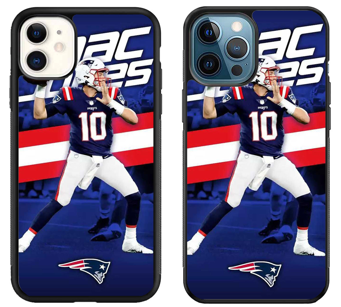 Mac Jones New England Patriots Wallpaper iPhone 11 | 11 Pro | 11 Pro Max Case