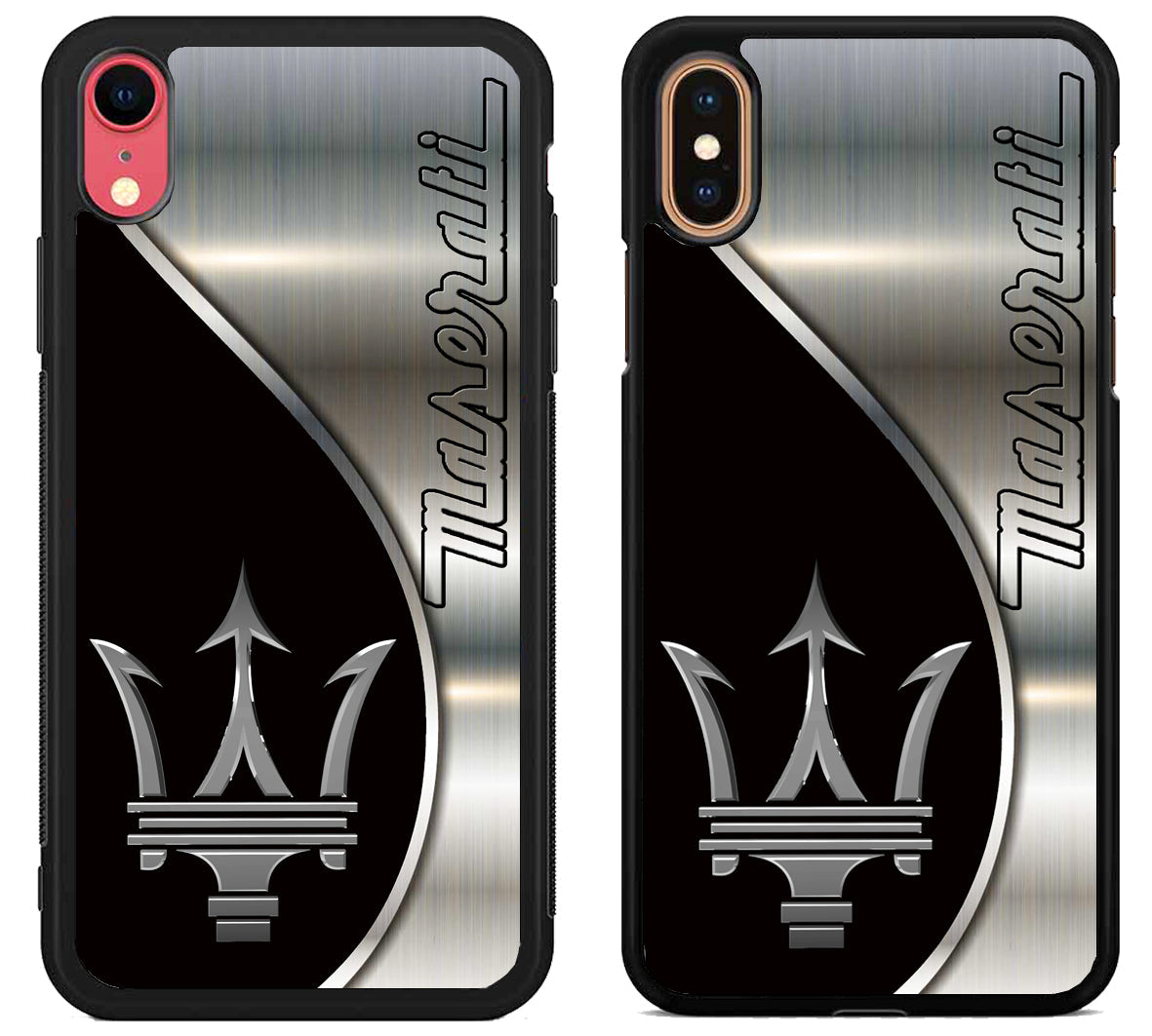 Maserati Silver Metallic iPhone X | Xs | Xr | Xs Max Case