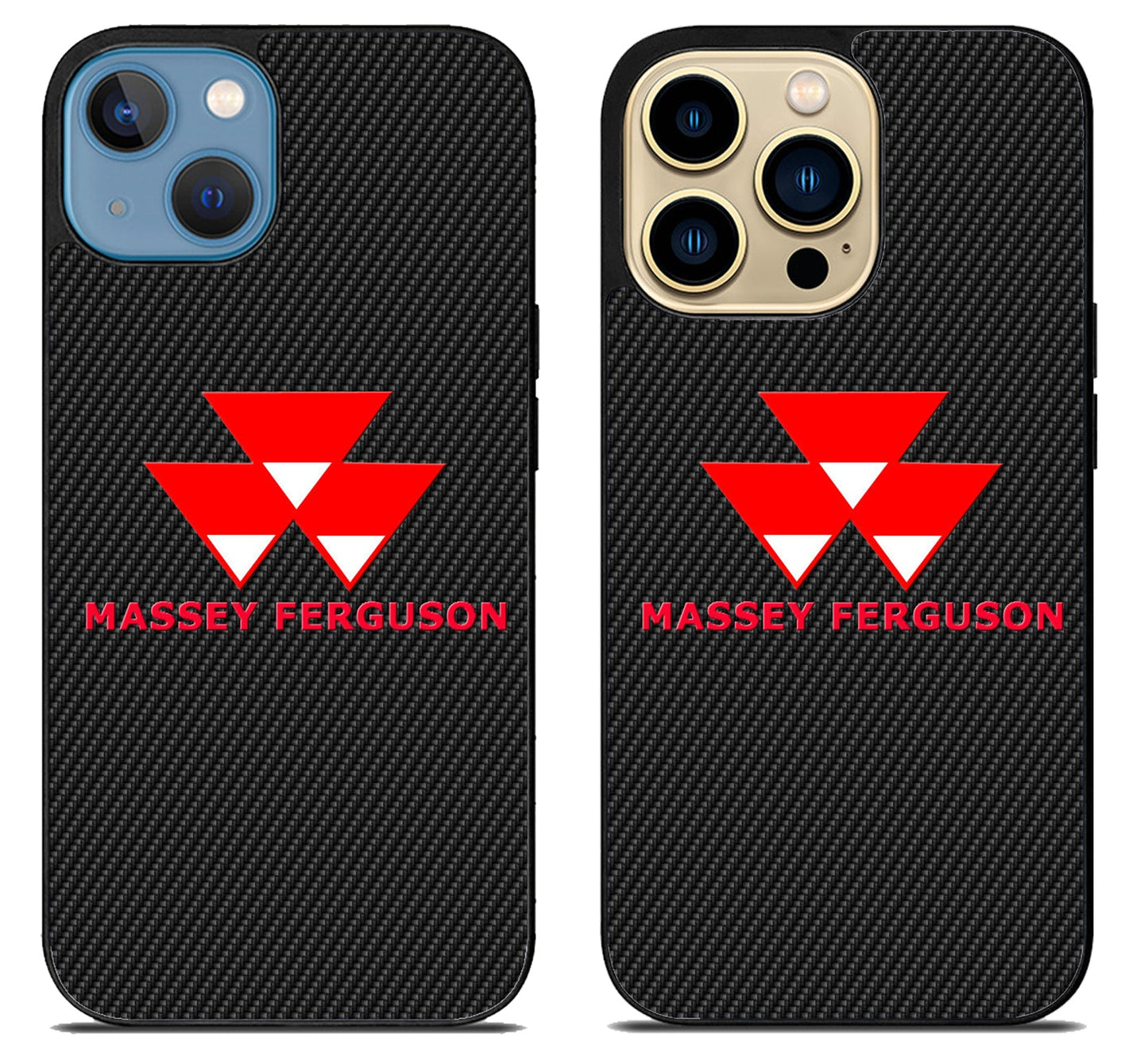 Massey Ferguson Black Carbon iPhone 14 | 14 Plus | 14 Pro | 14 Pro Max Case