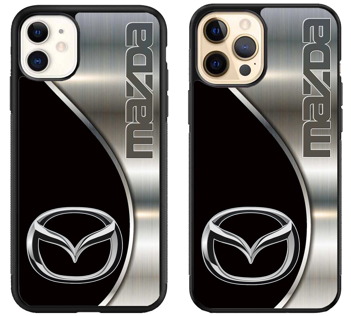 Mazda Black Silver iPhone 12 | 12 Mini | 12 Pro | 12 Pro Max Case