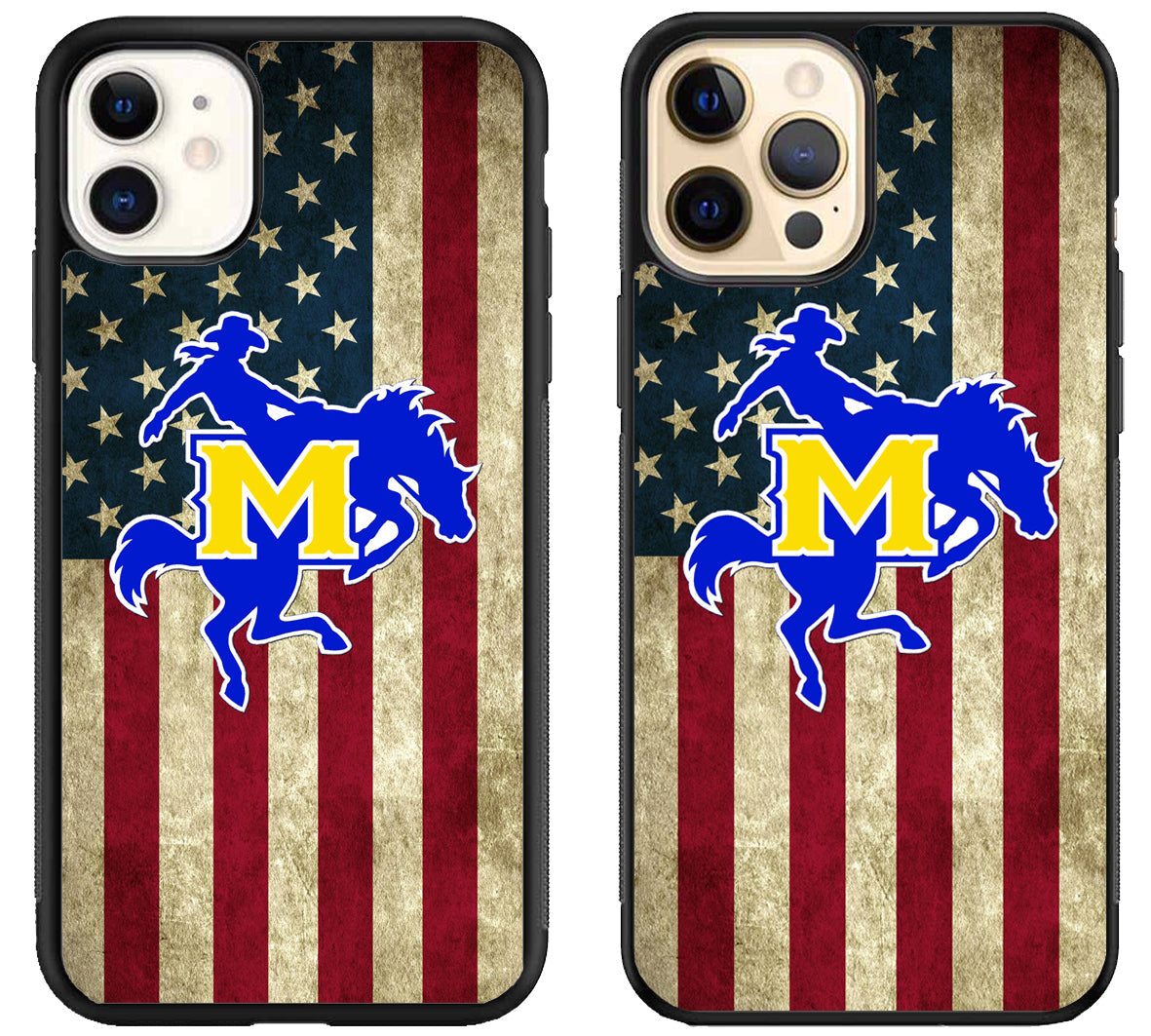 McNeese State Cowboys Flag iPhone 12 | 12 Mini | 12 Pro | 12 Pro Max Case